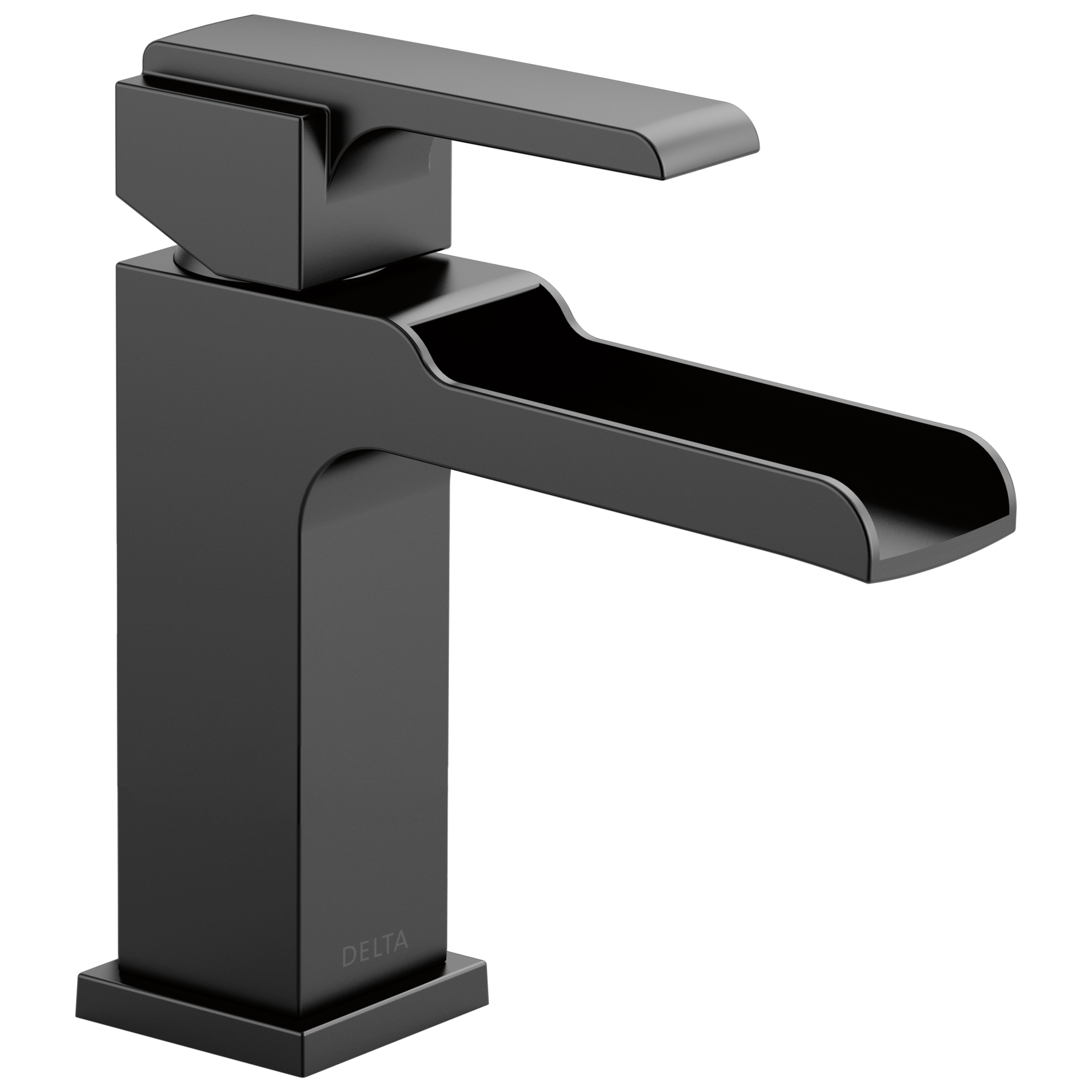 Single Handle Channel Bathroom Faucet in Matte Black 568LF-BLLPU