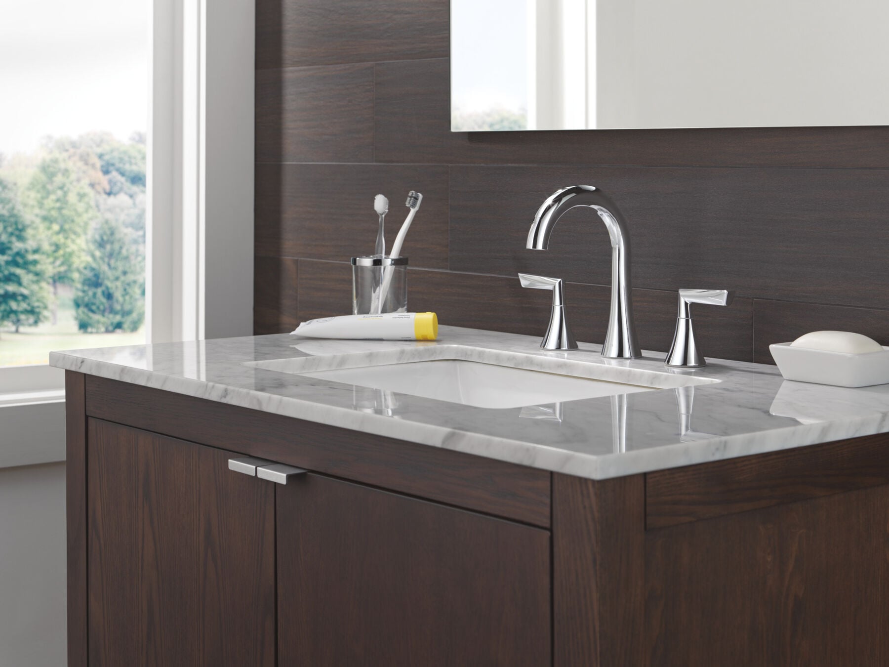 Two Handle Widespread Bathroom Faucet, image 4