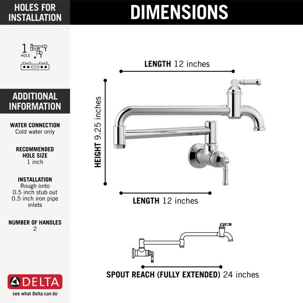 Wall Mount Pot Filler