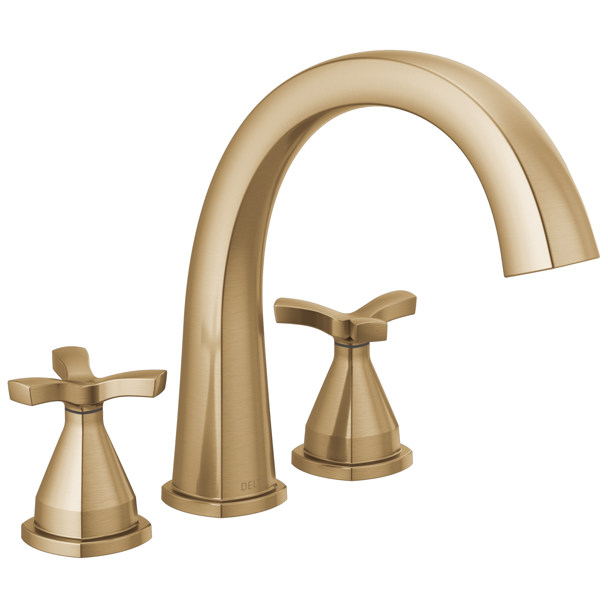 Delta Faucet Stryke Three Hole Roman Tub Trim - Lumicoat Champagne - Bronze