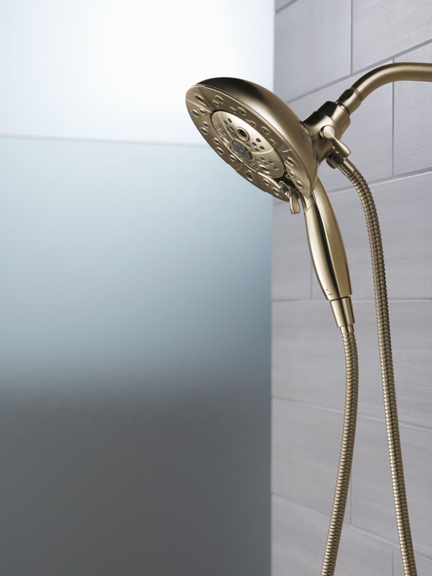 H2Okinetic® In2ition® 5-Setting Two-In-One Shower in Lumicoat