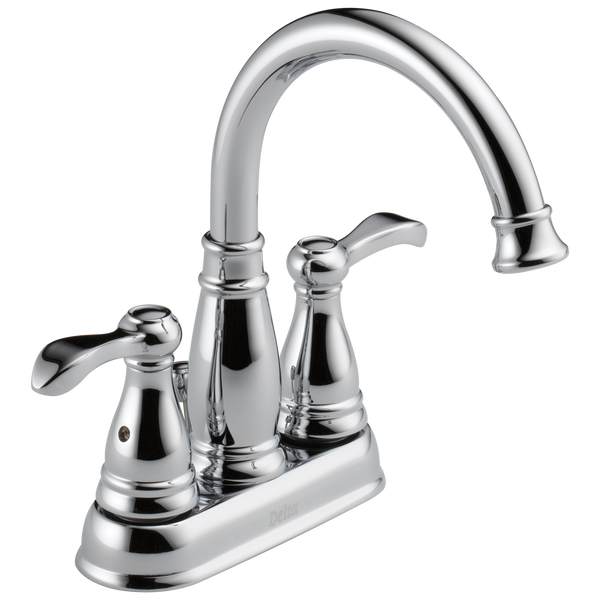 Two Handle Centerset Bathroom Faucet in Chrome 25984LFECO Delta Faucet