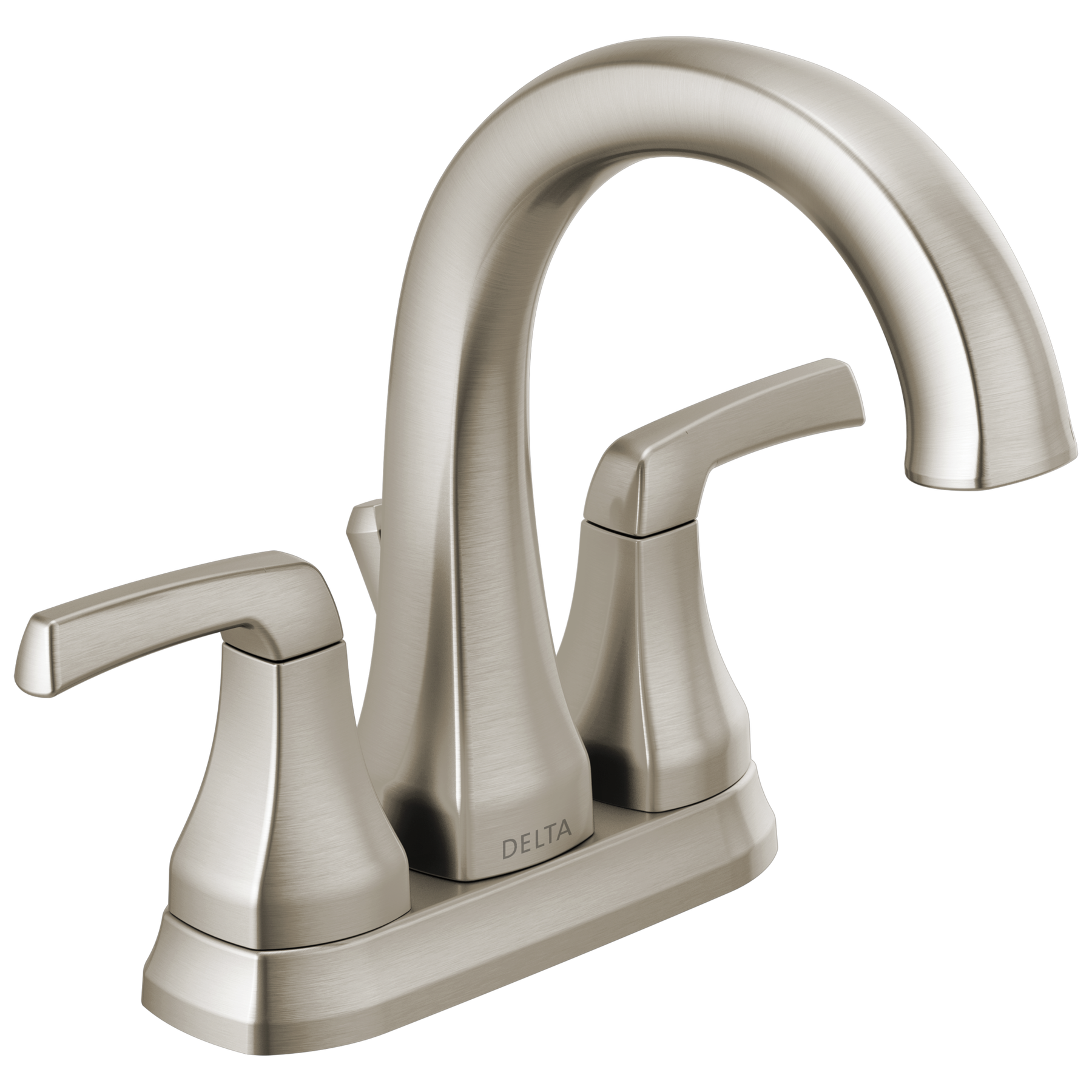 Two Handle Centerset Bathroom Faucet in Spotshield Brushed Nickel