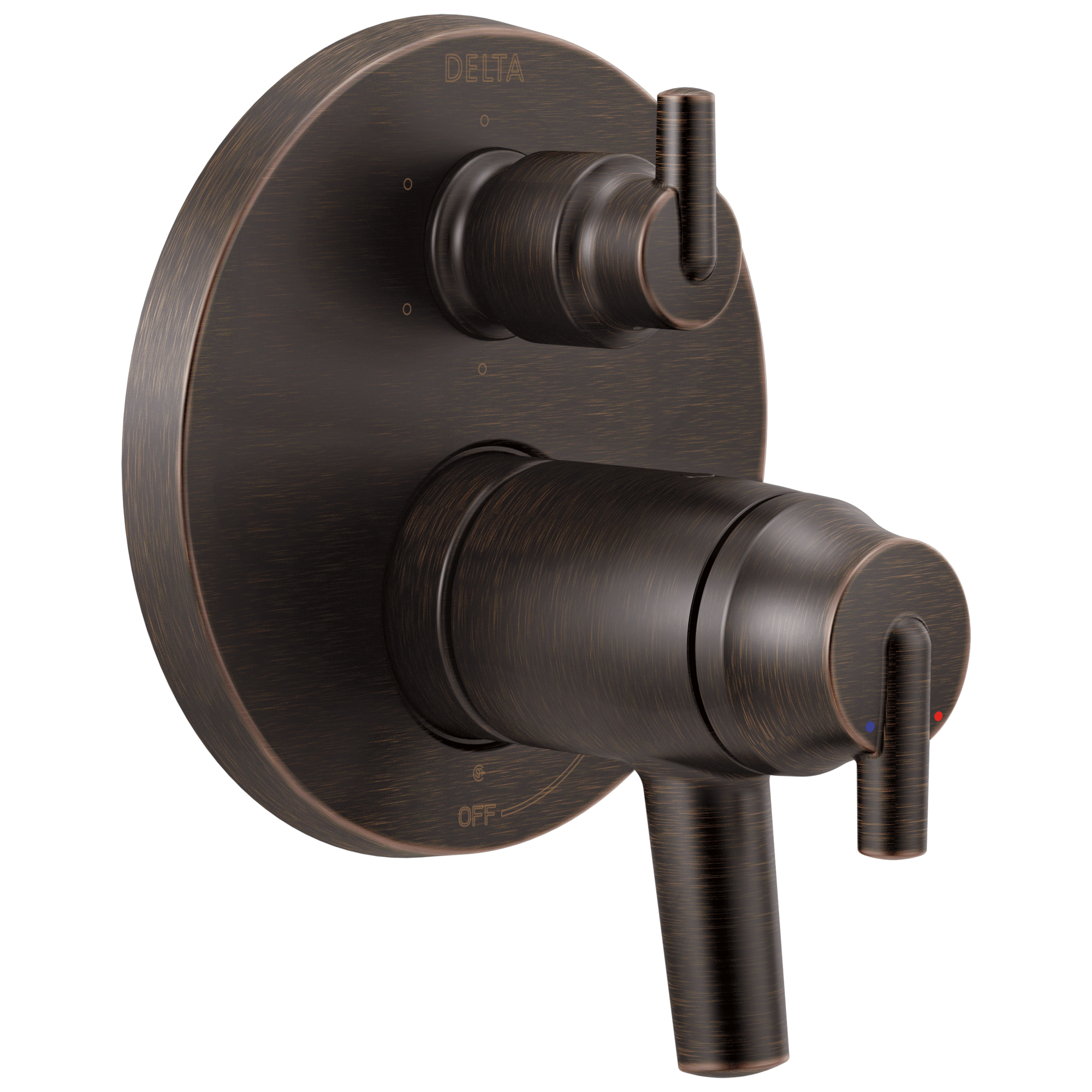 Delta Faucet Trinsic Contemporary Two Handle TempAssure 17T Series Valve Trim with 6-Setting Integrated Diverter - Venetian Bronze