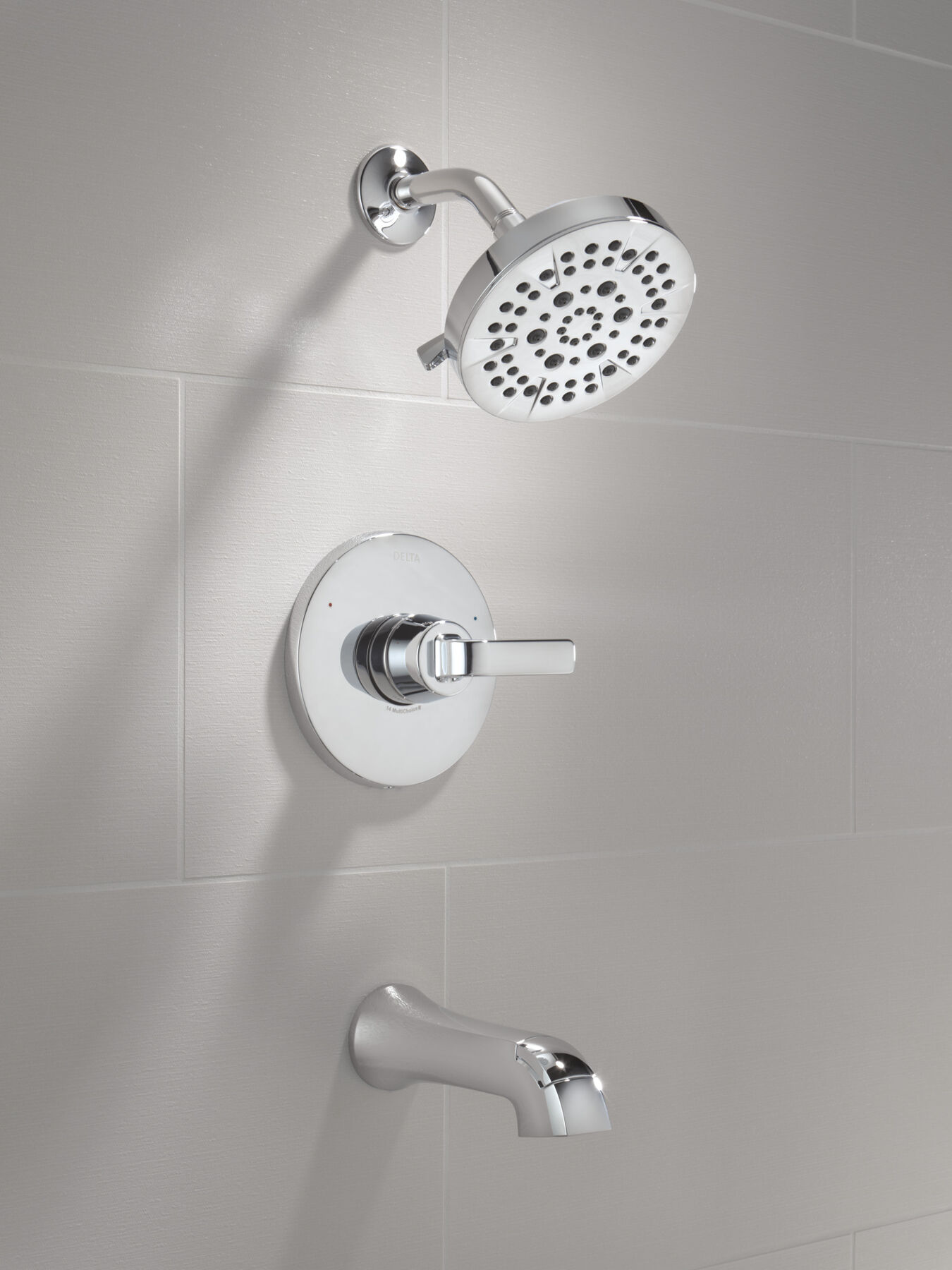 Widespread Lavatory Faucet with 14 Series Tub Shower Trim and Bathroom Accessories Bundle