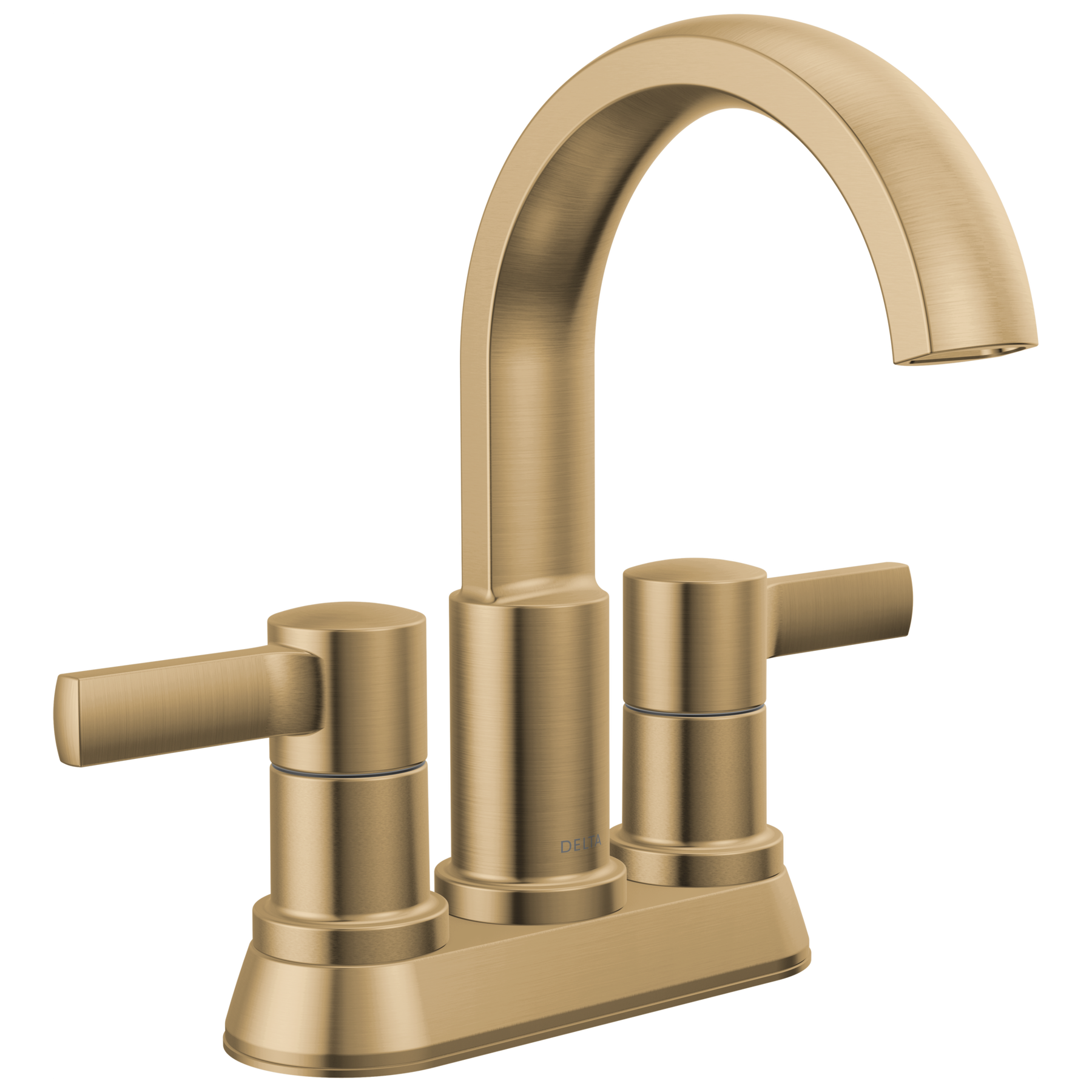 Two Handle Centerset Bathroom Faucet in Champagne Bronze 25855LF