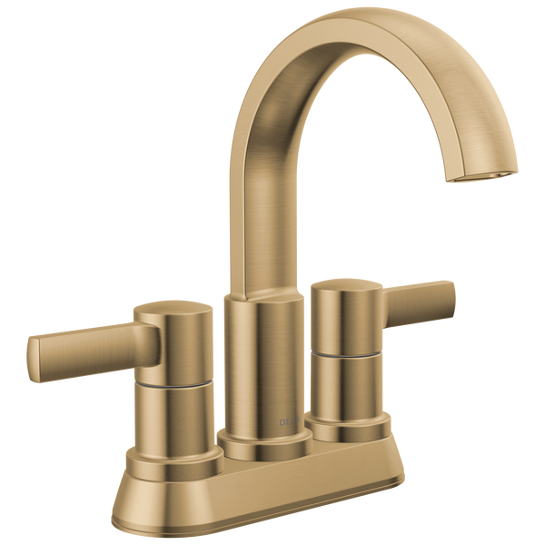 Two Handle Centerset Bathroom Faucet in Champagne Bronze 25855LF