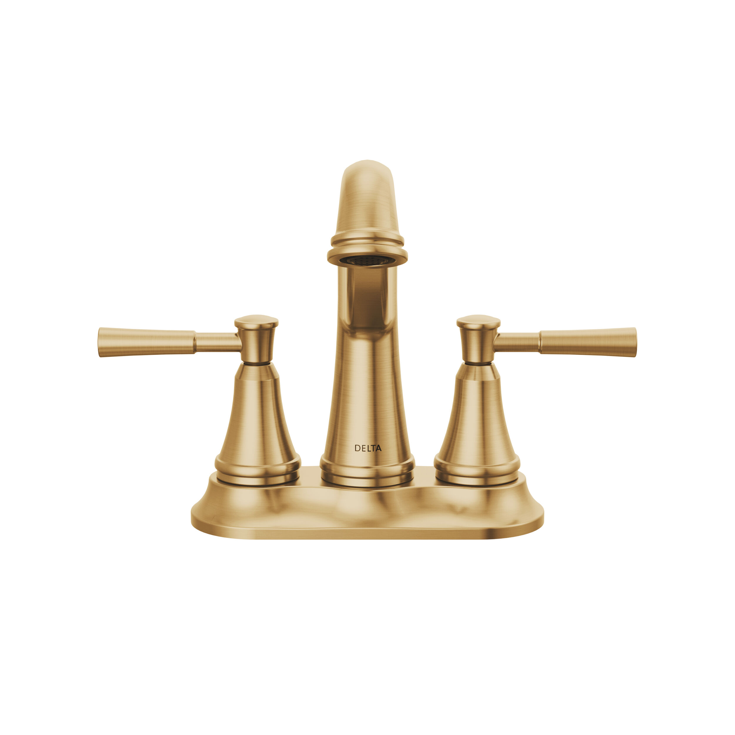 Two Handle Centerset Bathroom Faucet in Champagne Bronze 25777LF