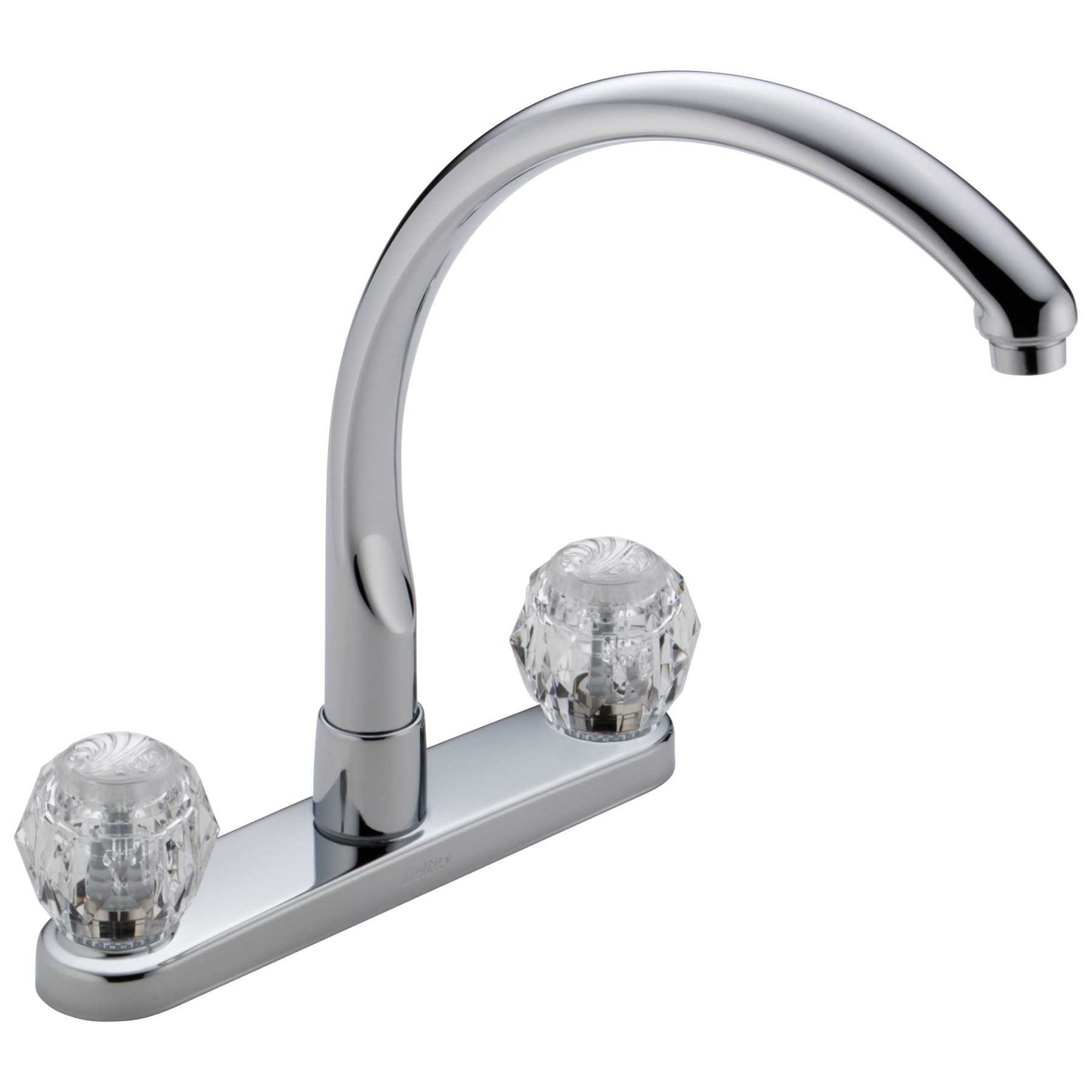 Two Handle Waterfall Kitchen Faucet in Chrome 2176WW Delta Faucet