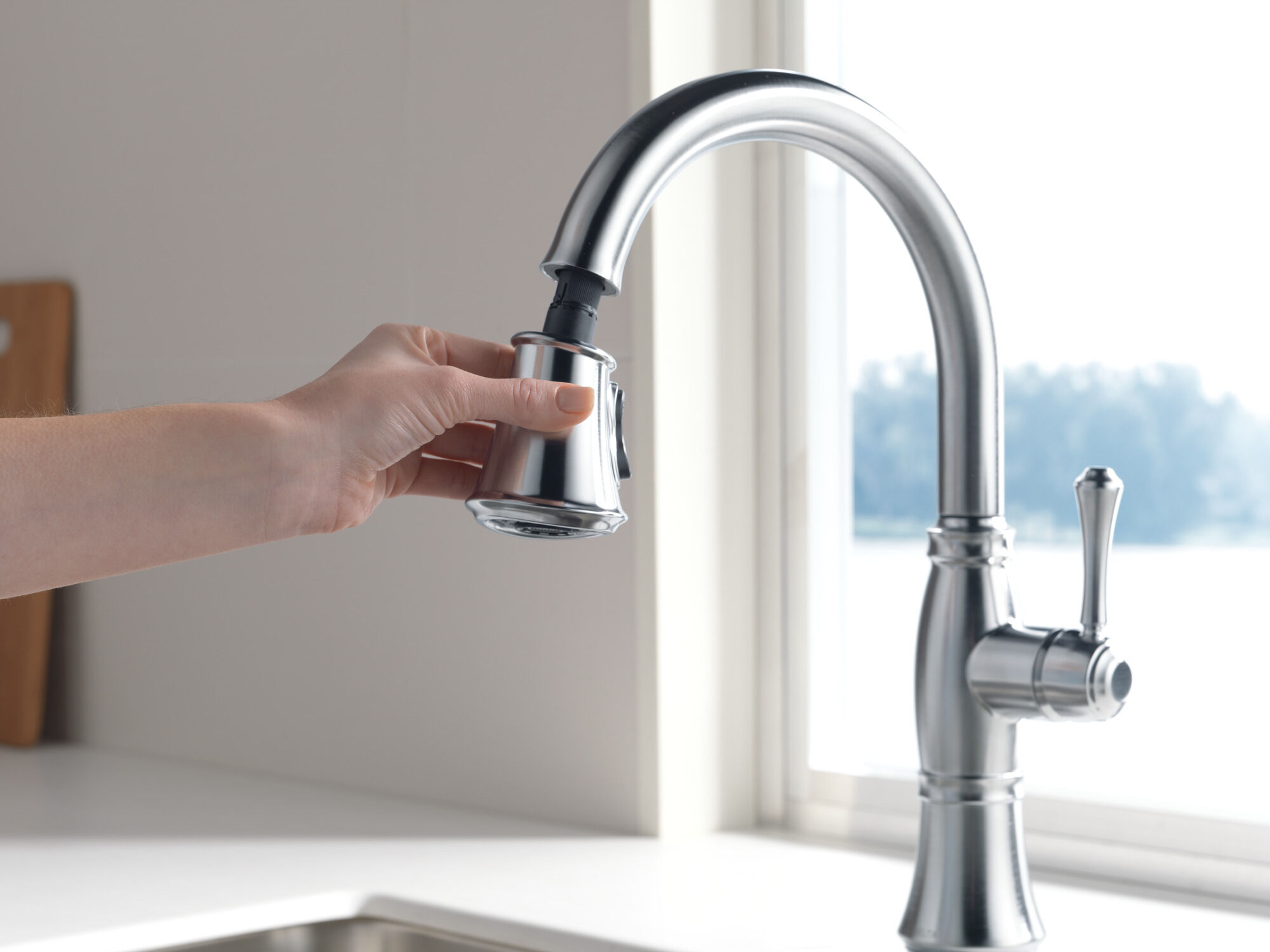 Single Handle Pull-Down Kitchen Faucet with ShieldSpray