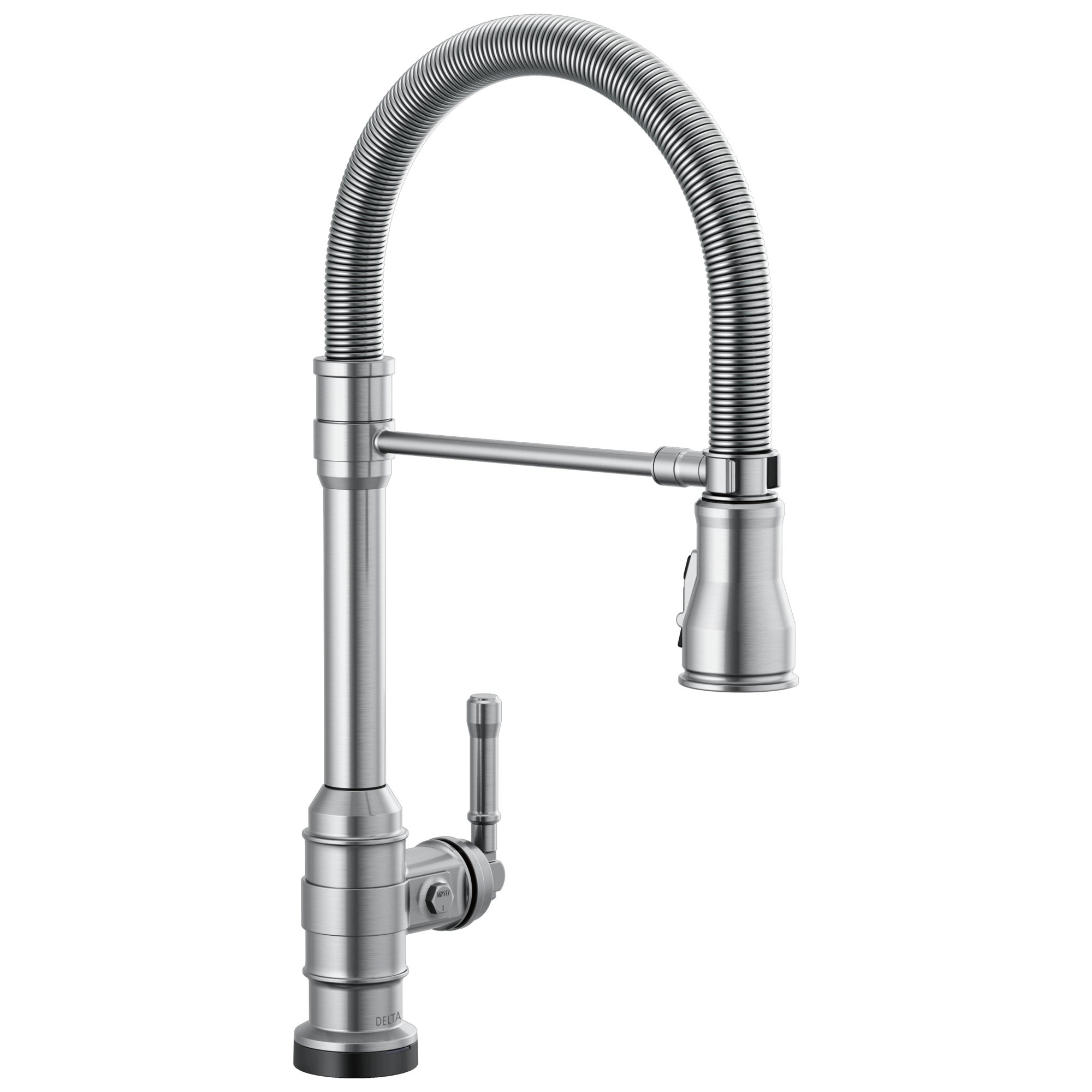 BroderickE Single-Handle Pull-Down Spring Kitchen Faucet with Touch<sub>2</sub>O Technology - Arctic Stainless