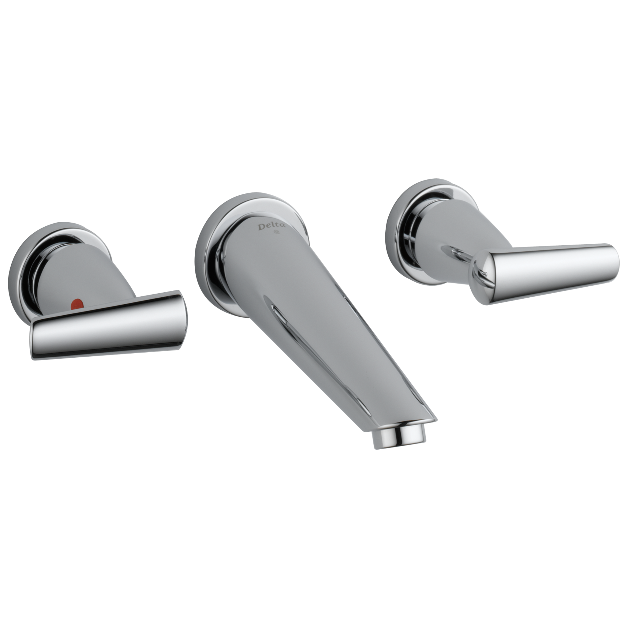 Delta Faucet Ara Wand-Waschbeckenarmatur – 2 Griffe, Verchromt