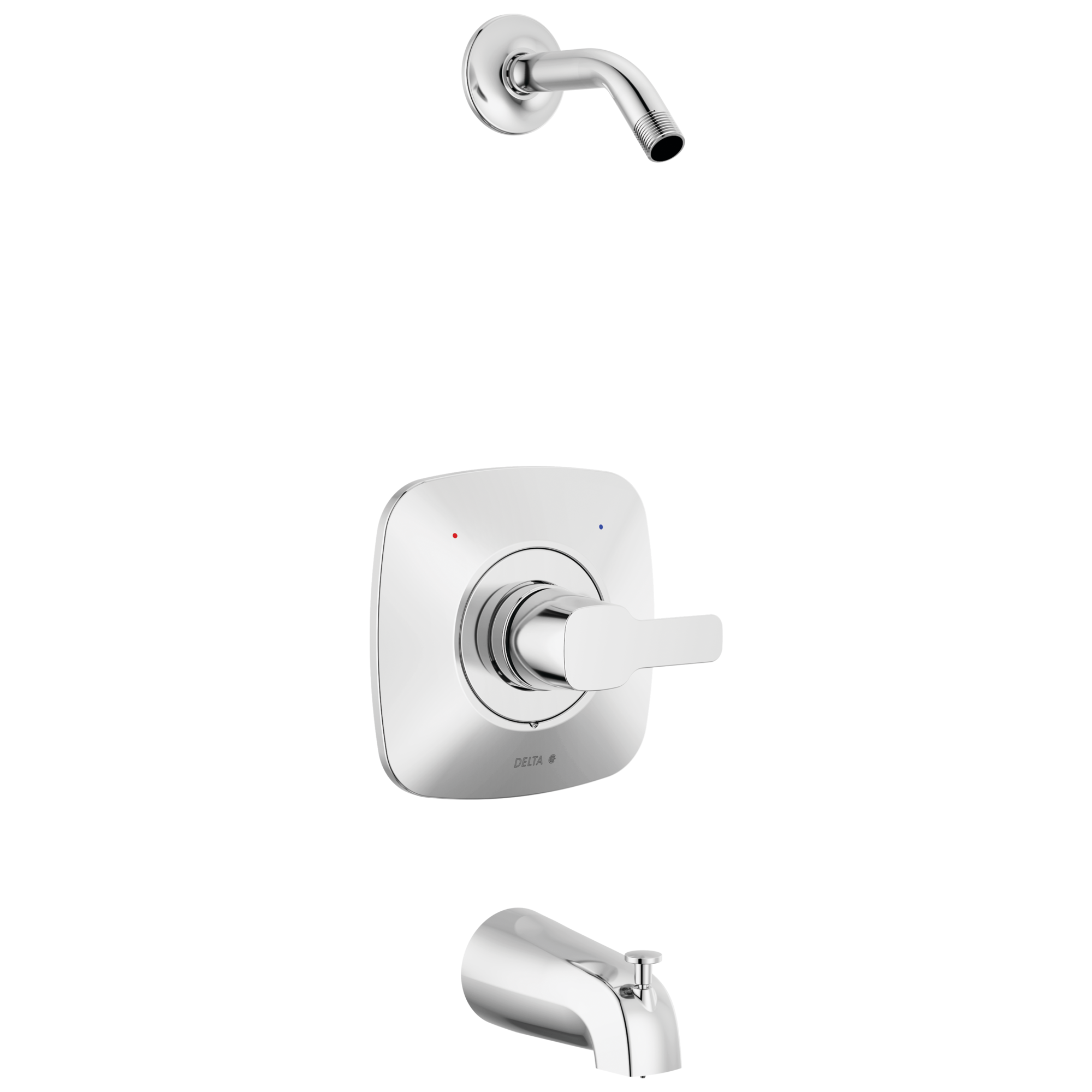 Delta Faucet ModernE Monitor 14 Series Tub & Shower Trim - Less Head - Chrome