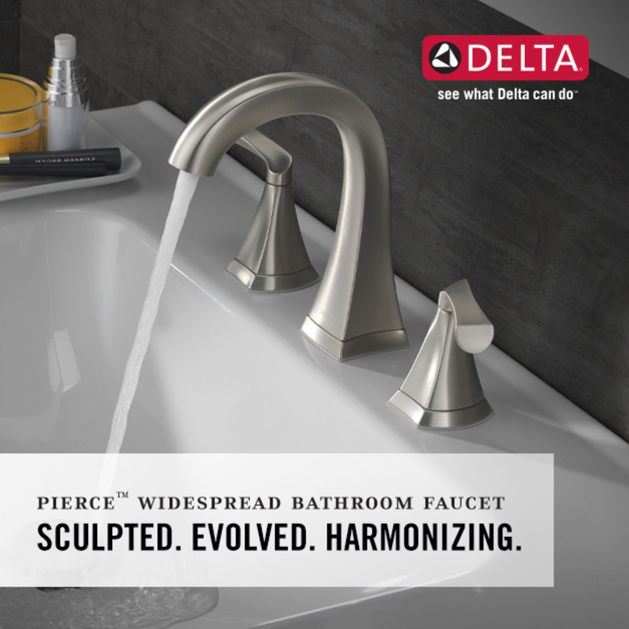 35899LFSP for sale online Delta Pierce Widespread 2 Handle Bathroom Sink Faucet 