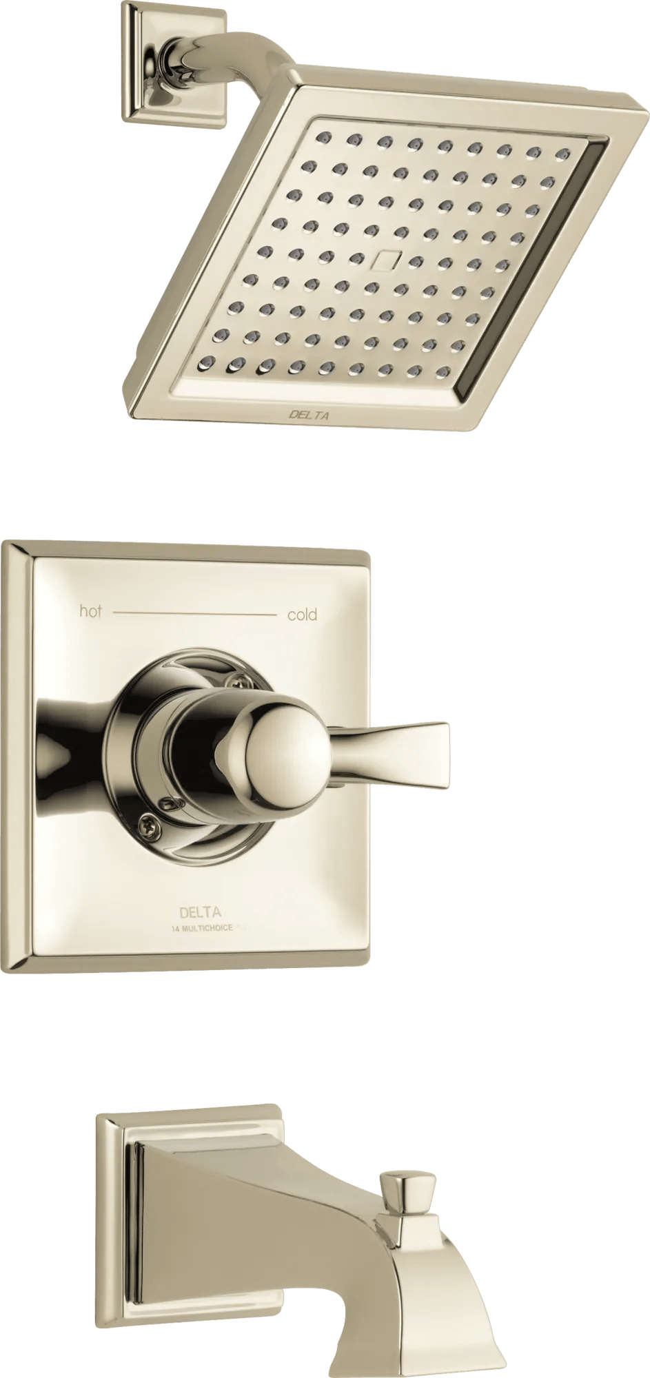 Delta Faucet DrydenE Monitor 14 Series Tub & Shower Trim - Polished Nickel