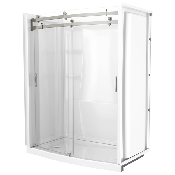 60~x32~ Classic 500 Curved Shower Door, image 13