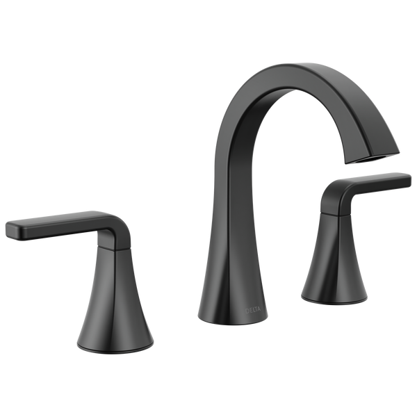 Two Handle Widespread Bathroom Faucet in Matte Black 3562LF-BLMPU