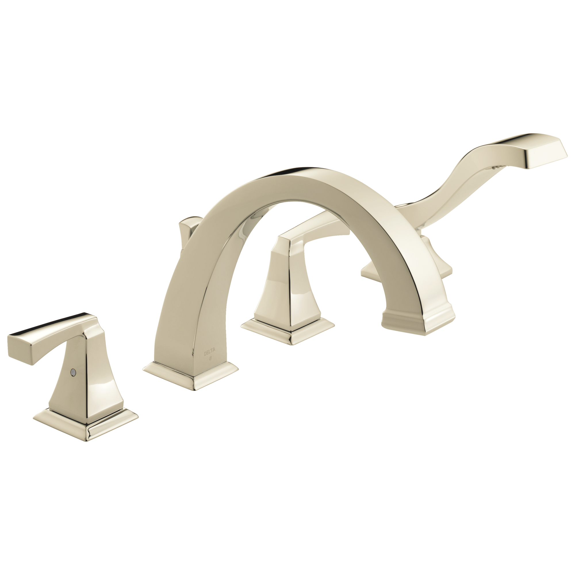 Delta Faucet DrydenE Roman Tub with Hand Shower Trim - Polished Nickel