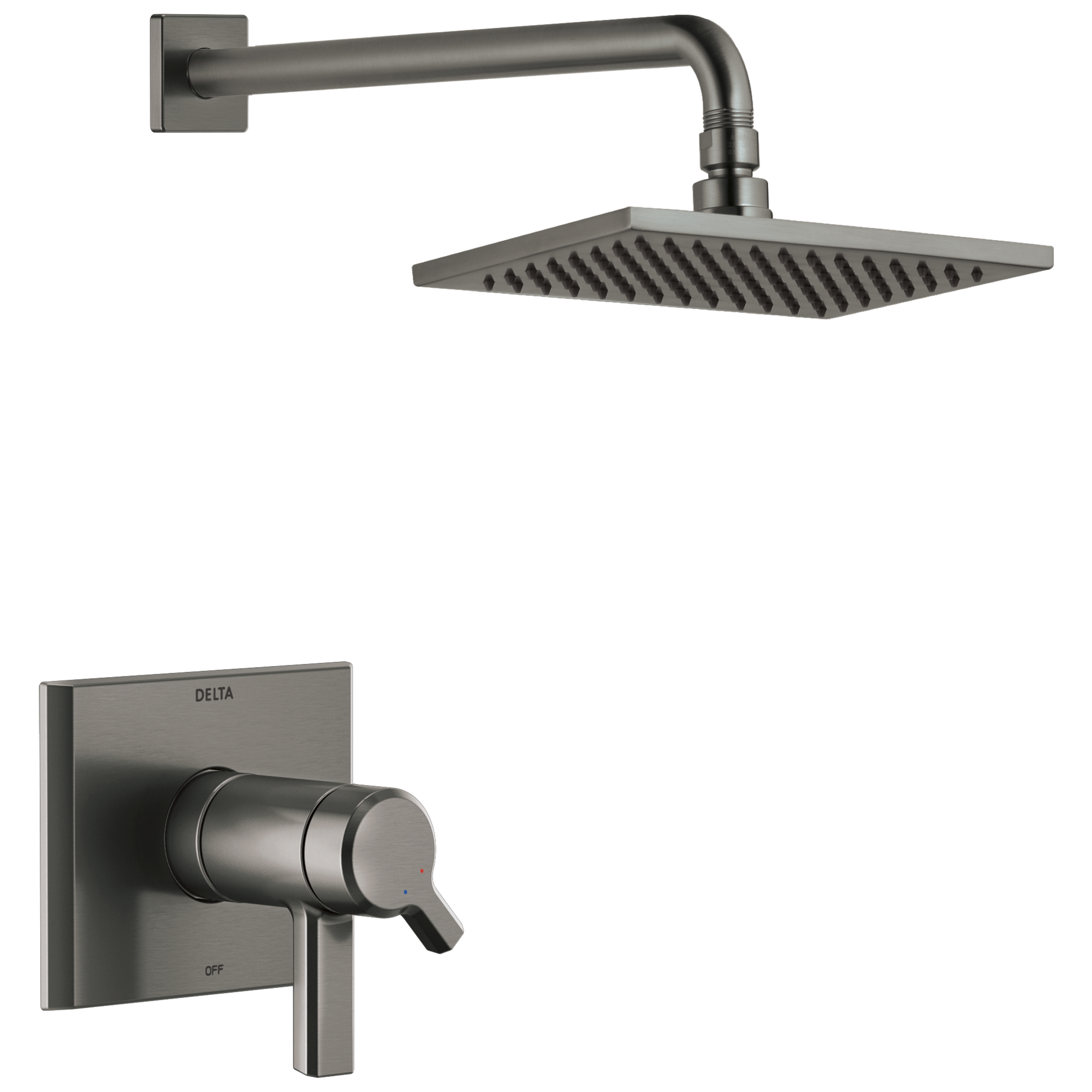 Delta Faucet Pivotale Tempassure 17T Series H2okineticshower Trim - Lumicoat Black Stainless