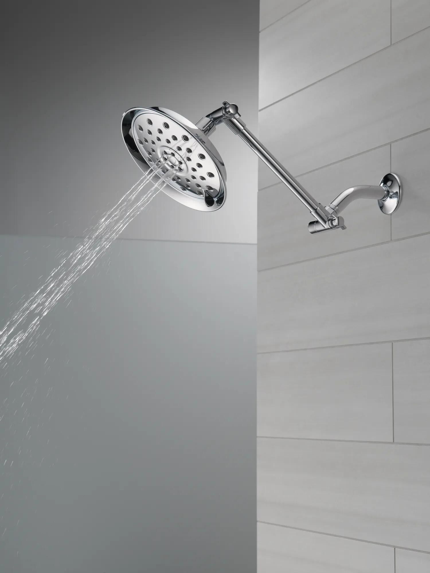 Shower Head with Adjustable Arm (Recertified) in Chrome 75372D-R