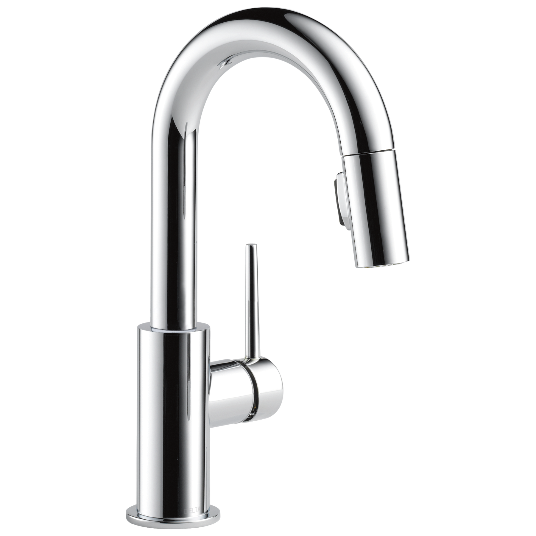 Single Handle Pull-Down Bar/Prep Kitchen Limited Swivel in Chrome