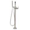 Single Handle Floor Mount Tub Filler Trim with Hand Shower