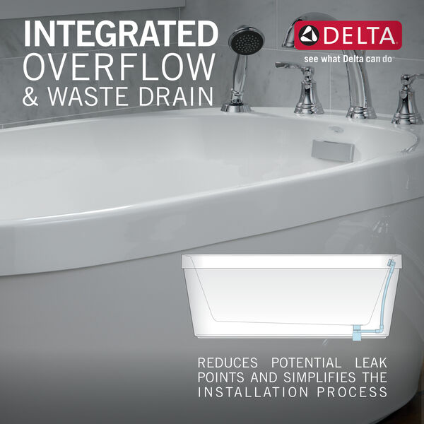 60 In X 32 Freestanding Tub With, Delta Bathtub Overflow Cover Replacement Cost