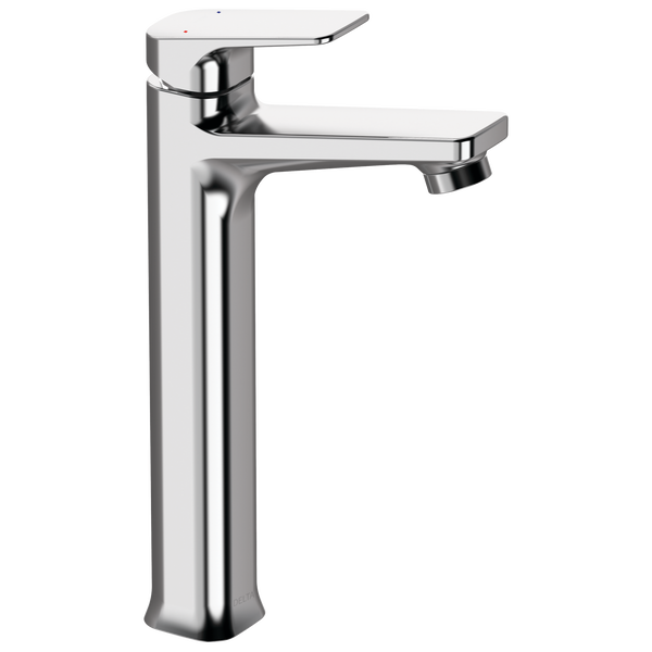 Single Handle Tall Vessel Faucet without PopUp in Chrome 44425P Delta Faucet