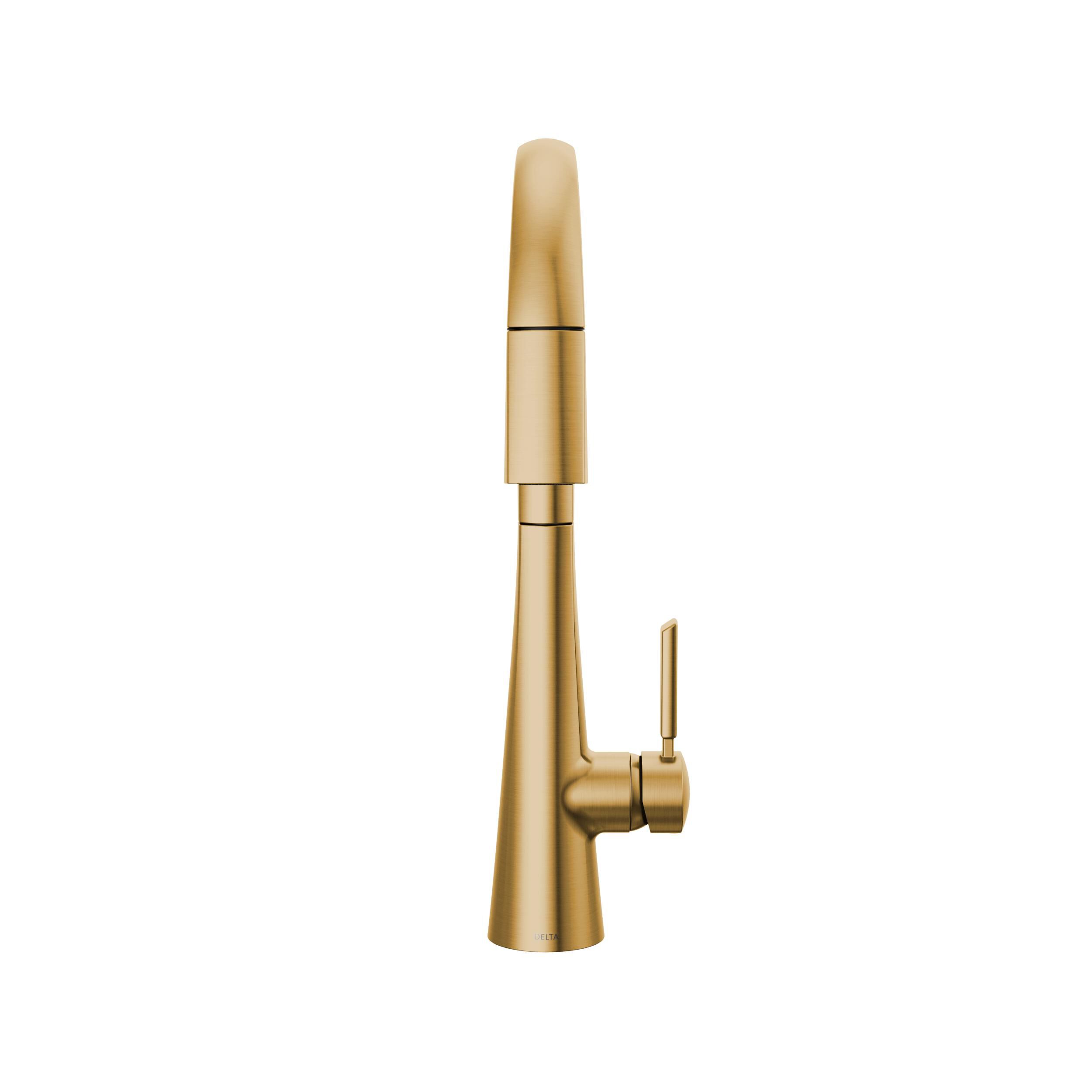 Single Handle Pull-Down Bar/Prep Faucet in Lumicoat® Champagne