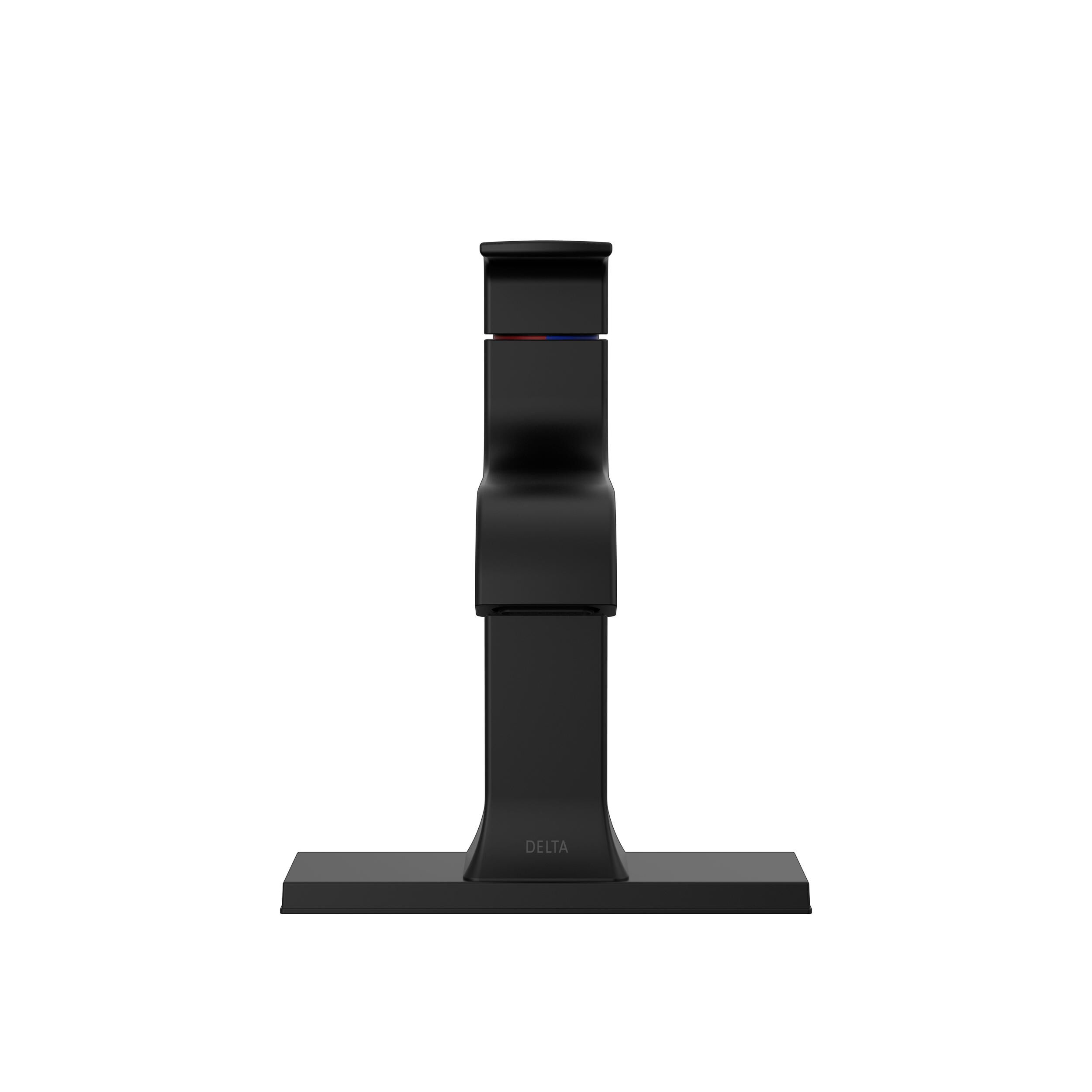 Single Handle Bathroom Faucet in Matte Black 539-BLMPU-DST | Delta