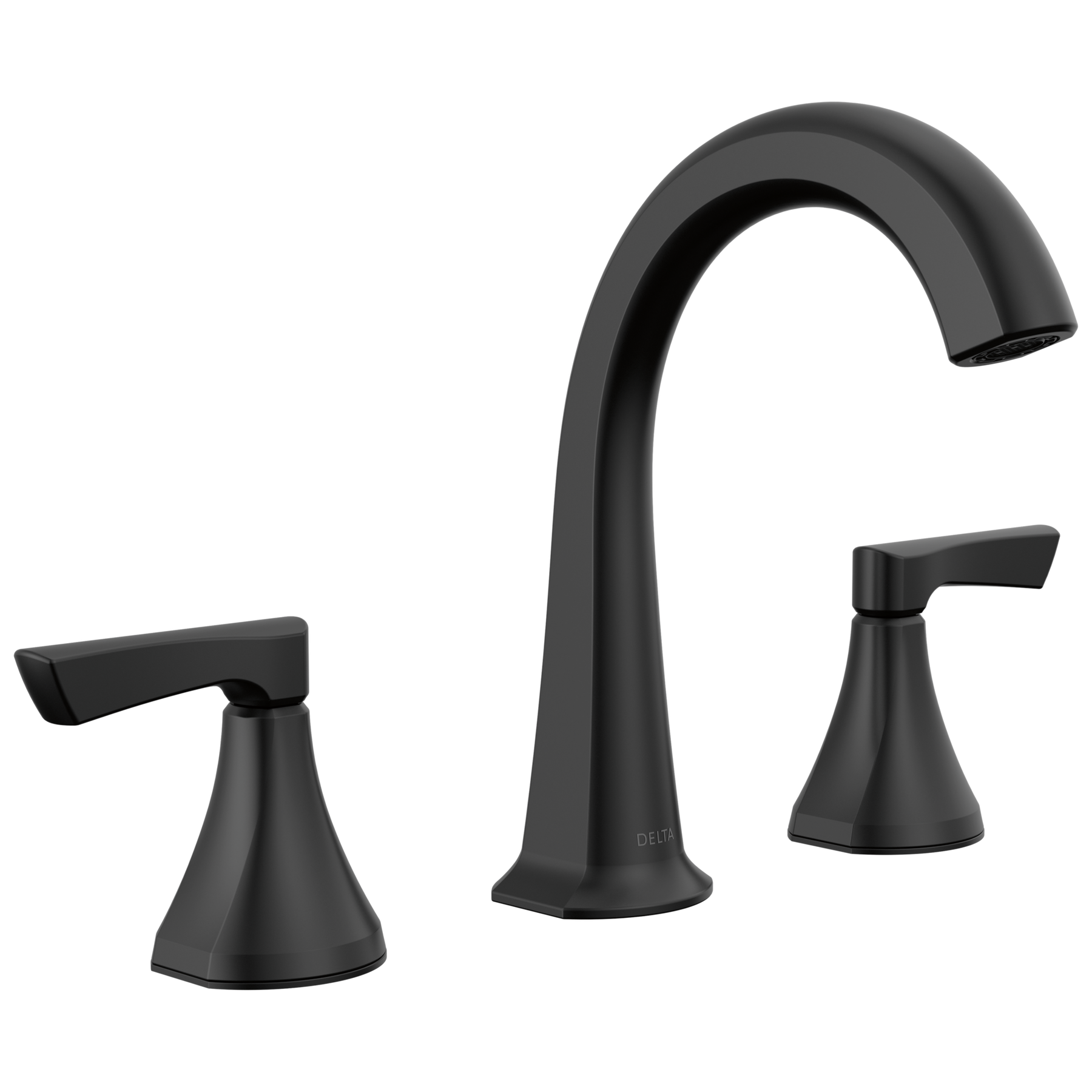 Two Handle Widespread Bathroom Faucet in Matte Black 35892LF-BL