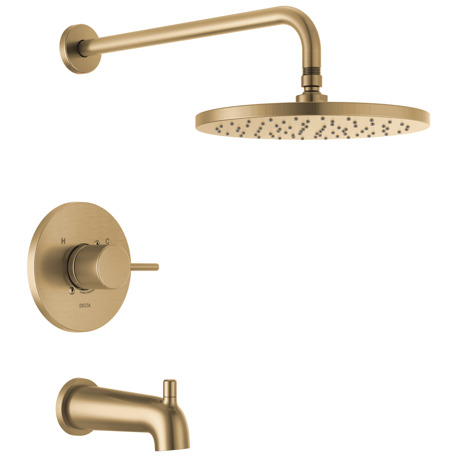 Monitor 14 Series Tub & Shower Trim in Champagne Bronze T14469-CZ