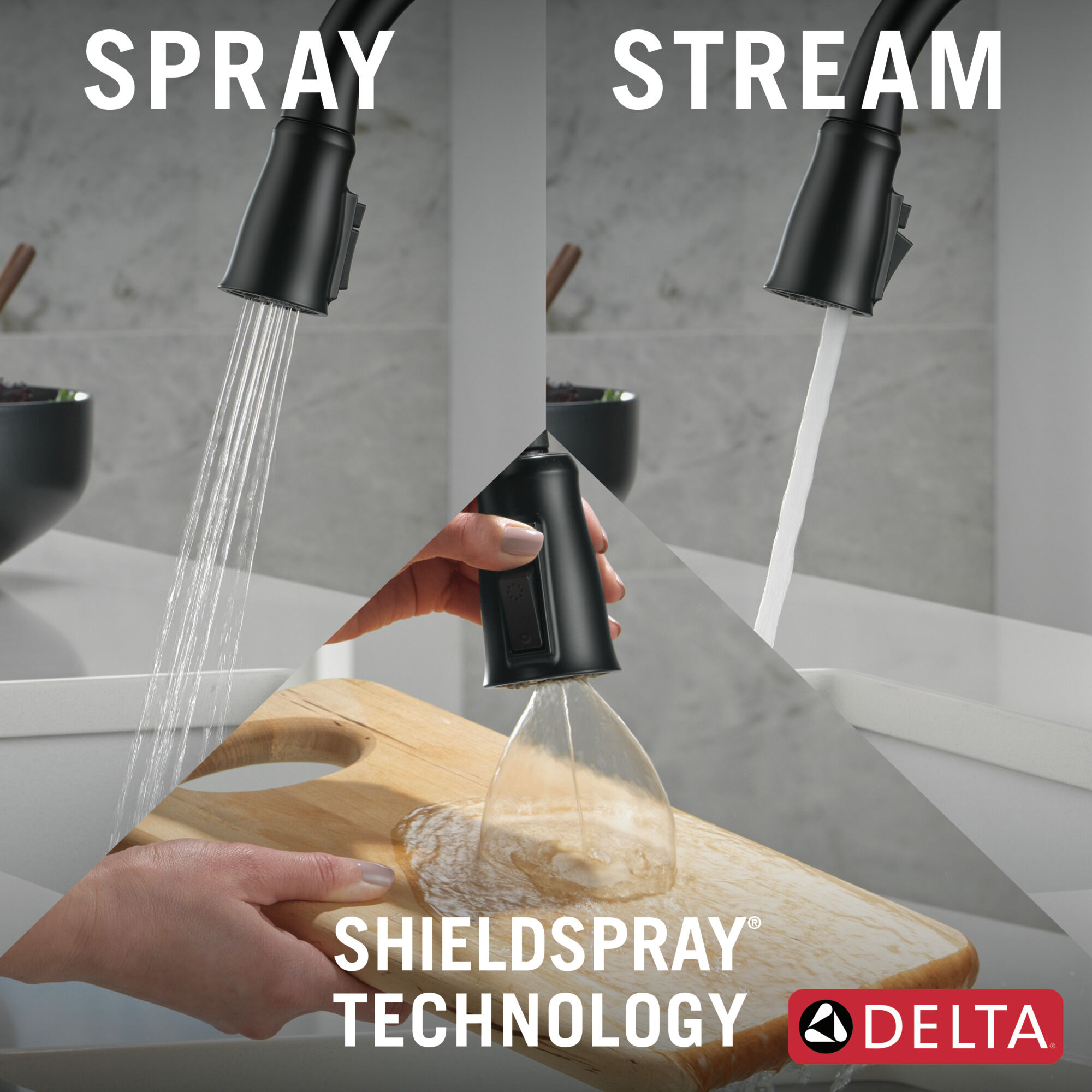 Touch2O® Technology Kitchen Faucet with Touchless Technology in