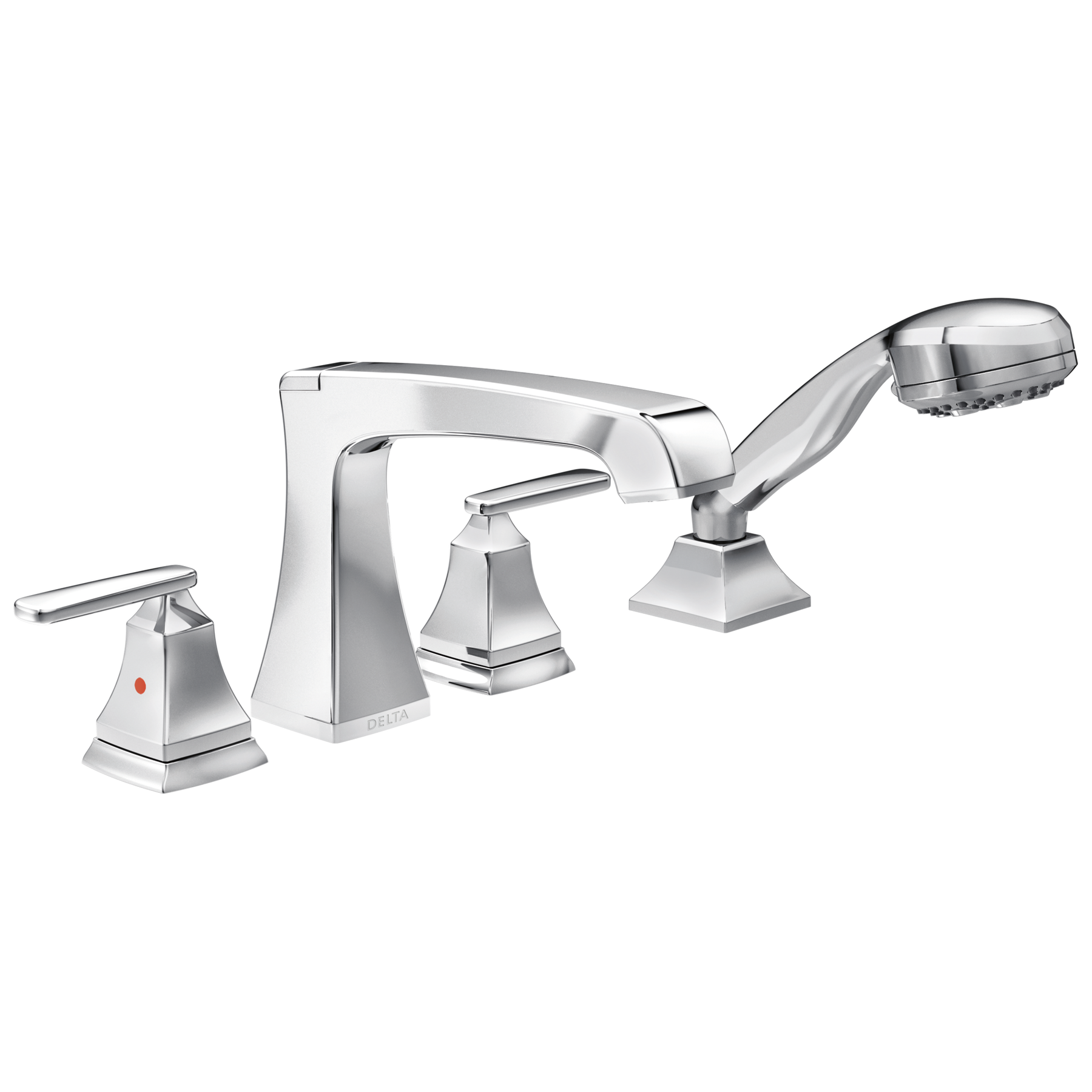 Roman Tub with Hand Shower Trim in Chrome T4764 | Delta Faucet, image size:1800x1800