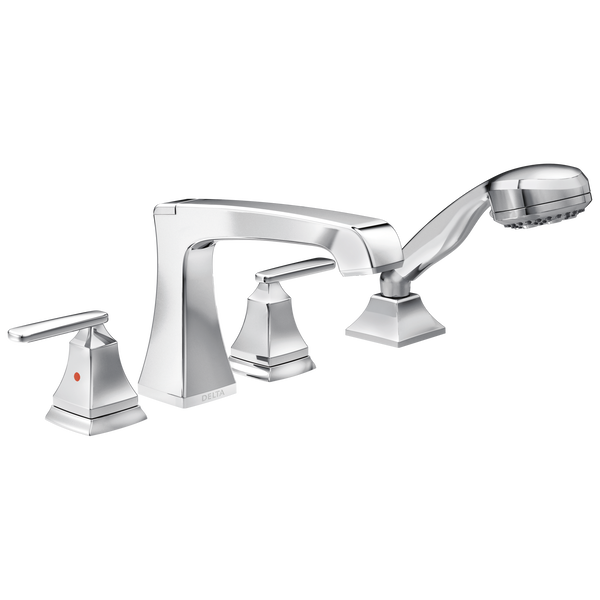 Roman Tub with Hand Shower Trim in Chrome T4764 | Delta Faucet