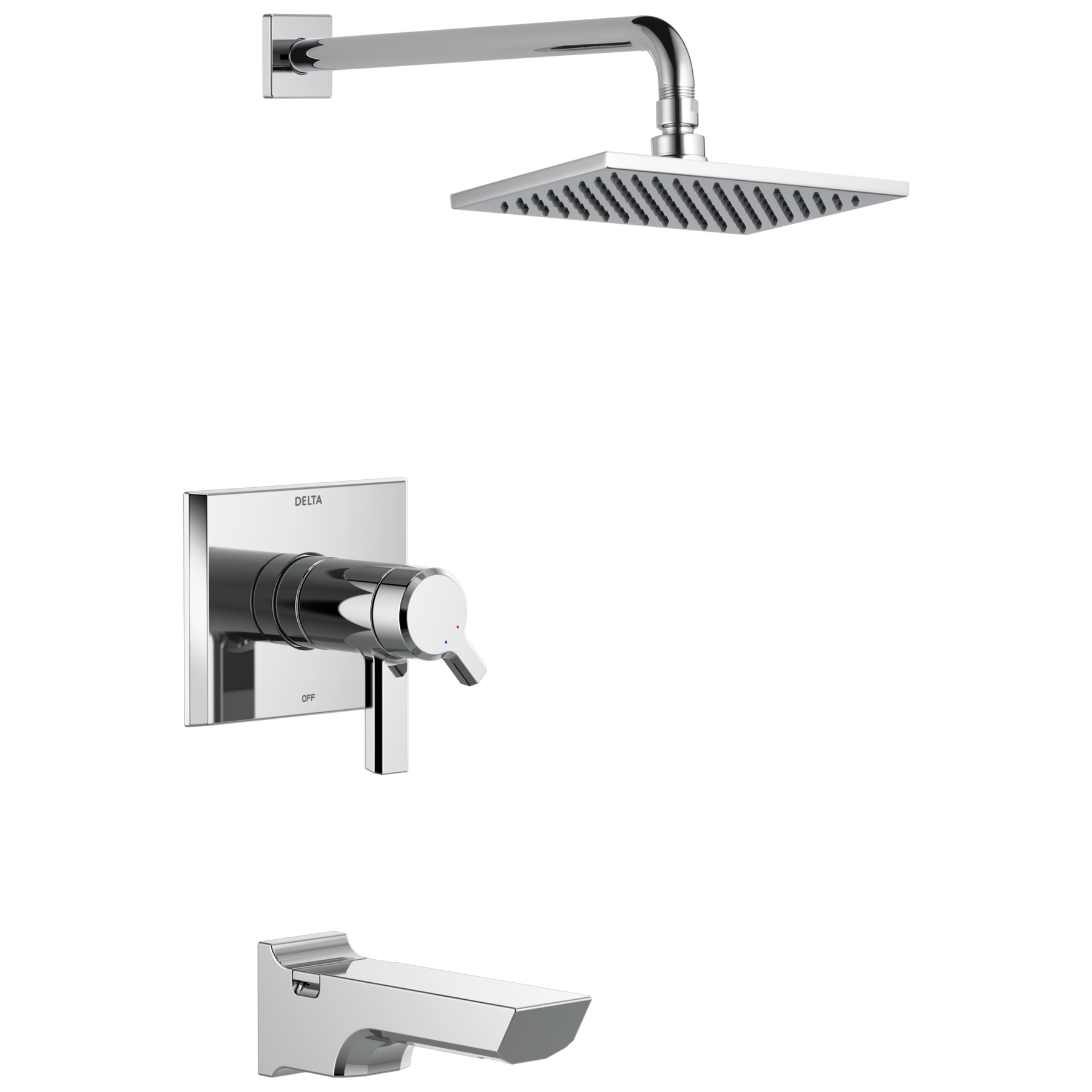 BC stream／DR62W TempAssure® 17T Series H2Okinetic® Tub & Shower Trim in Chrome