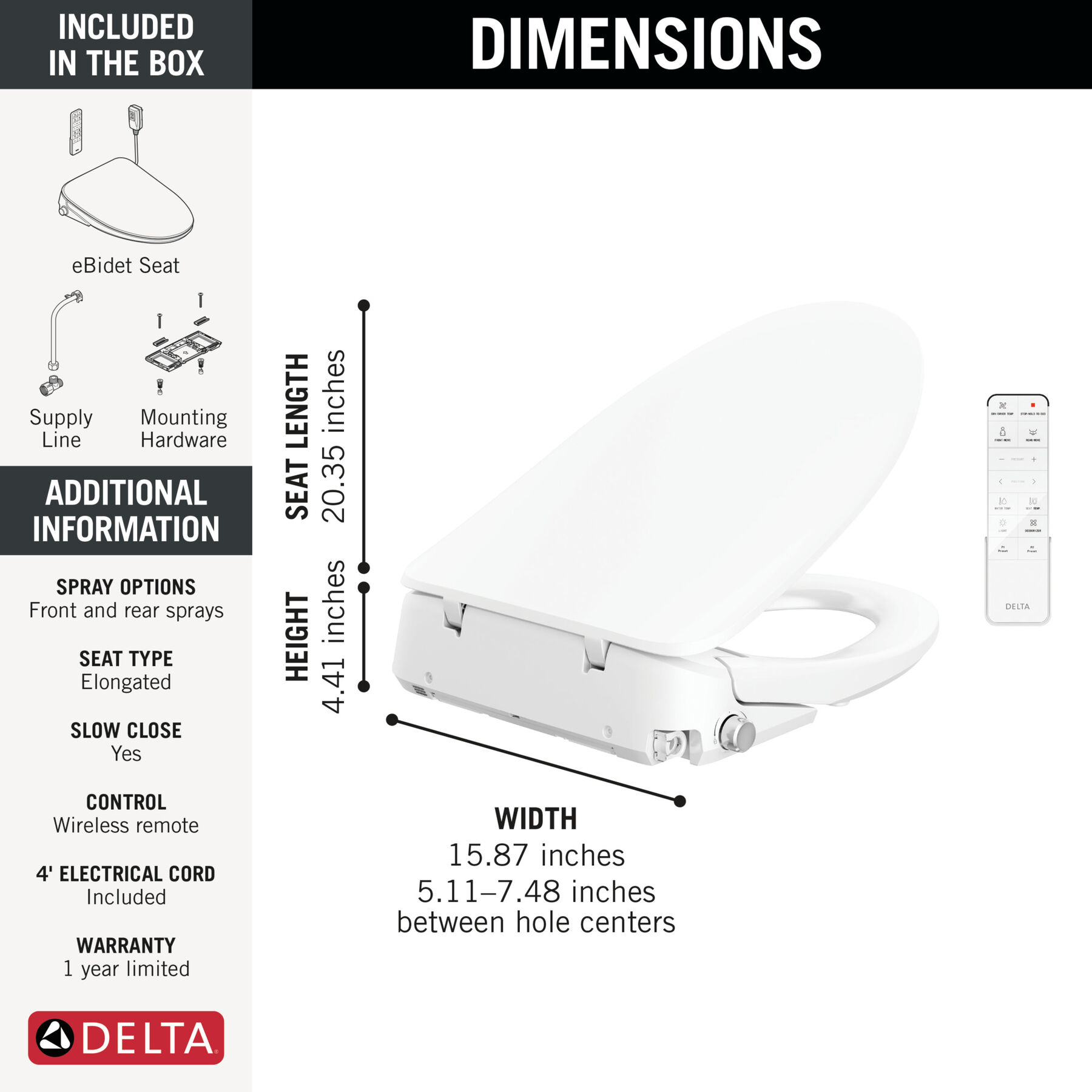 Ultimate Elongated Electric Bidet Toilet Seat, image 36