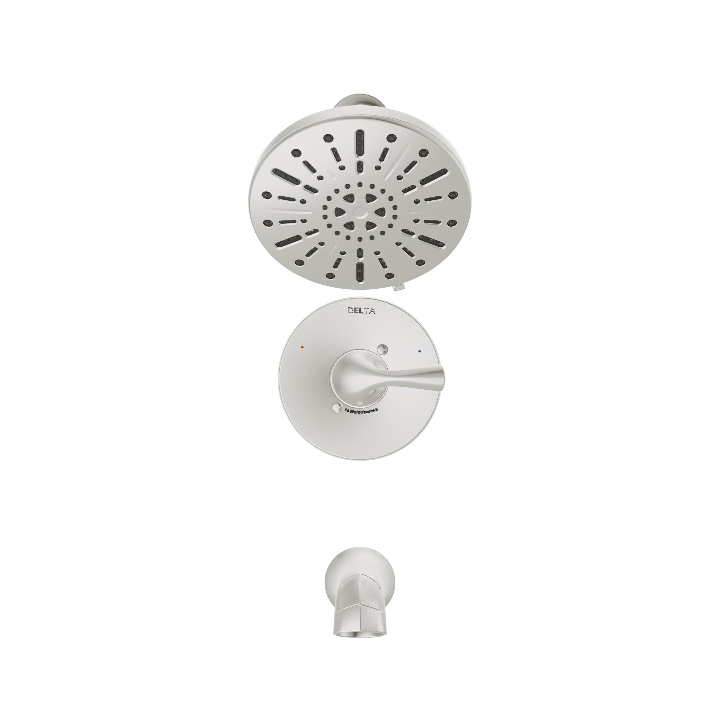 Xross Stars　Ras　LRPP 14S Tub/Shower - Fixed Head (Recertified) in Spotshield Brushed