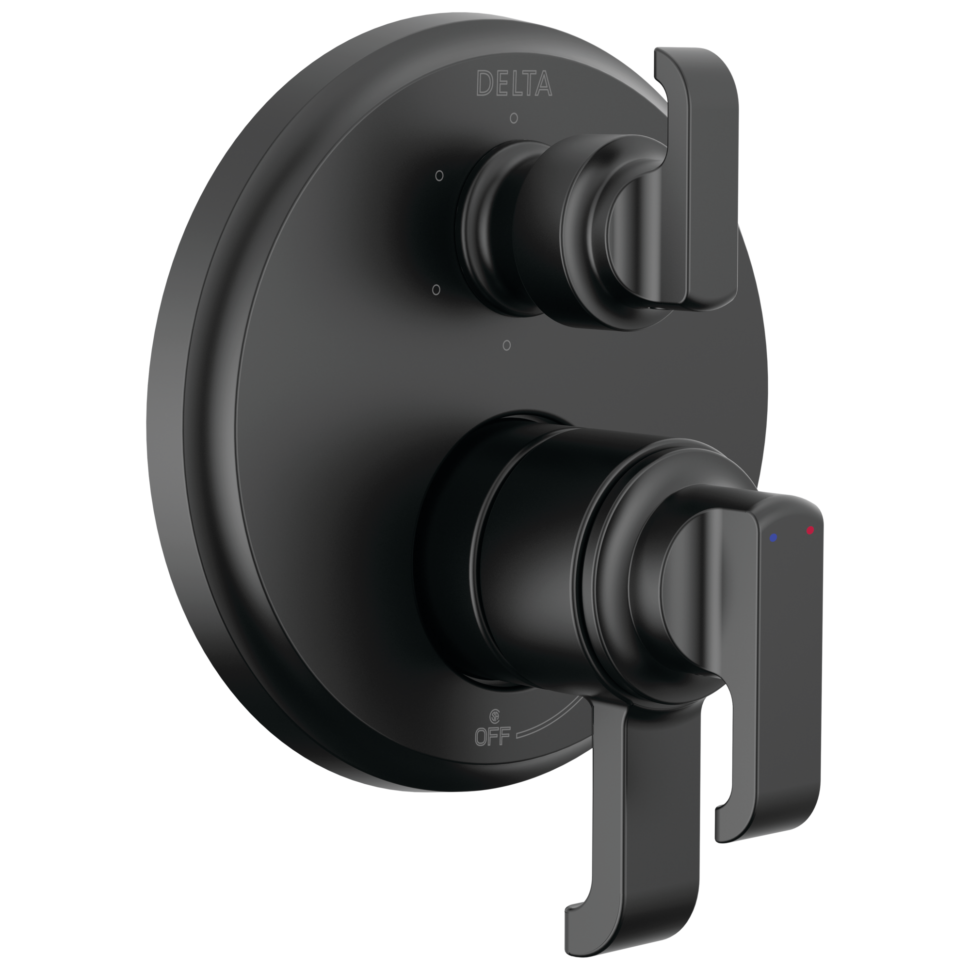 Delta Faucet Tetrae 17 Series Integrated Diverter Trim with 6-Setting - Matte Black
