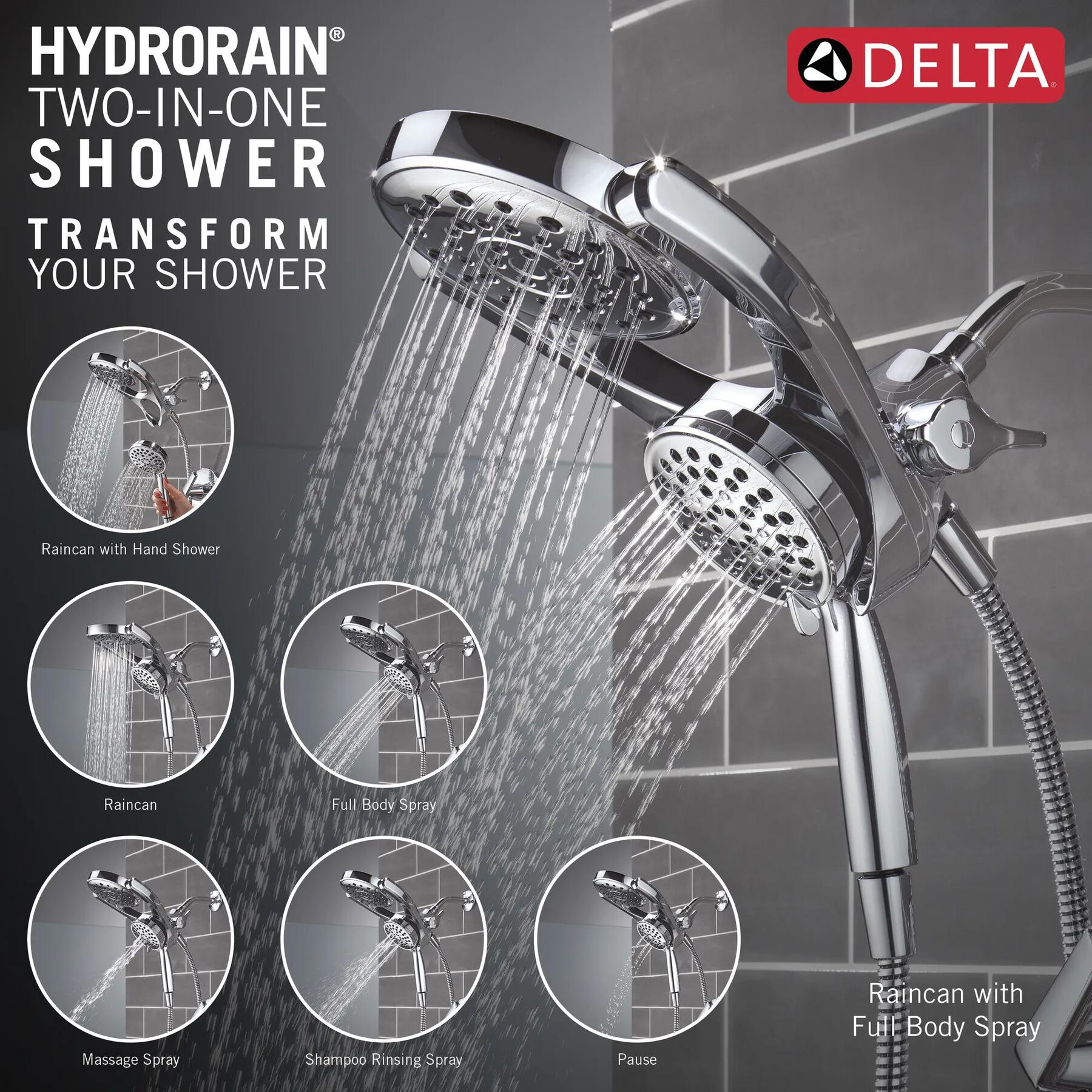 HydroRain® 14 Series Tub and Shower, image 2