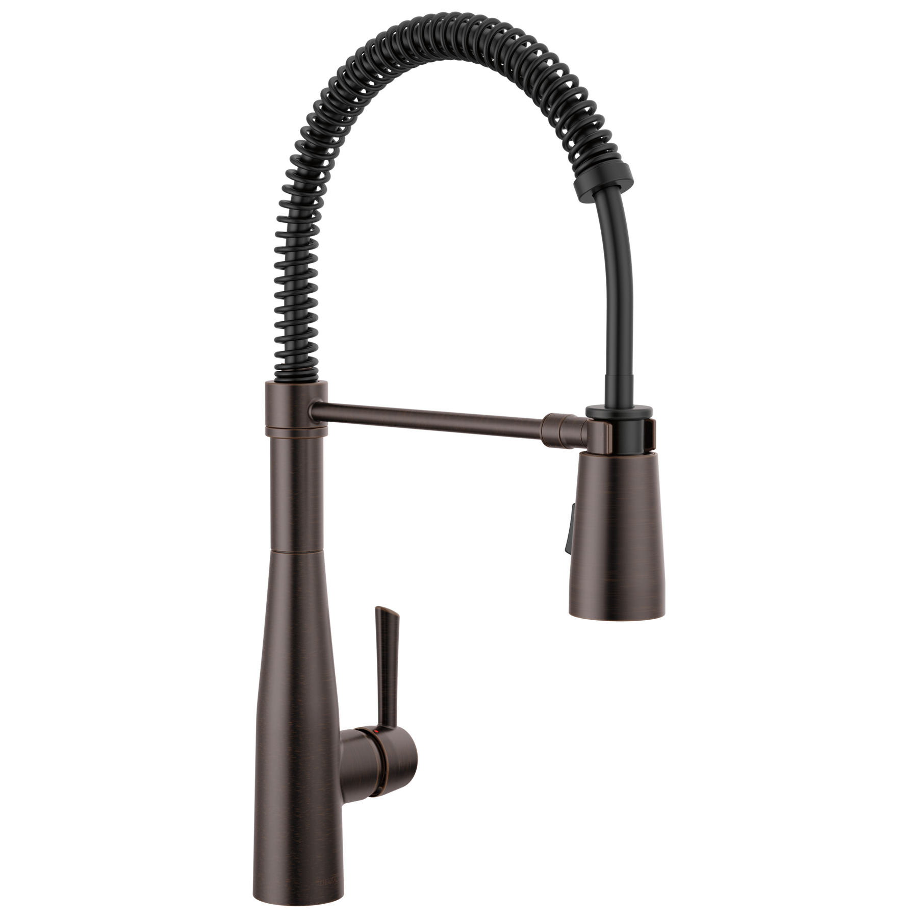 Single-Handle Pull-Down Spring Kitchen Faucet in Venetian Bronze