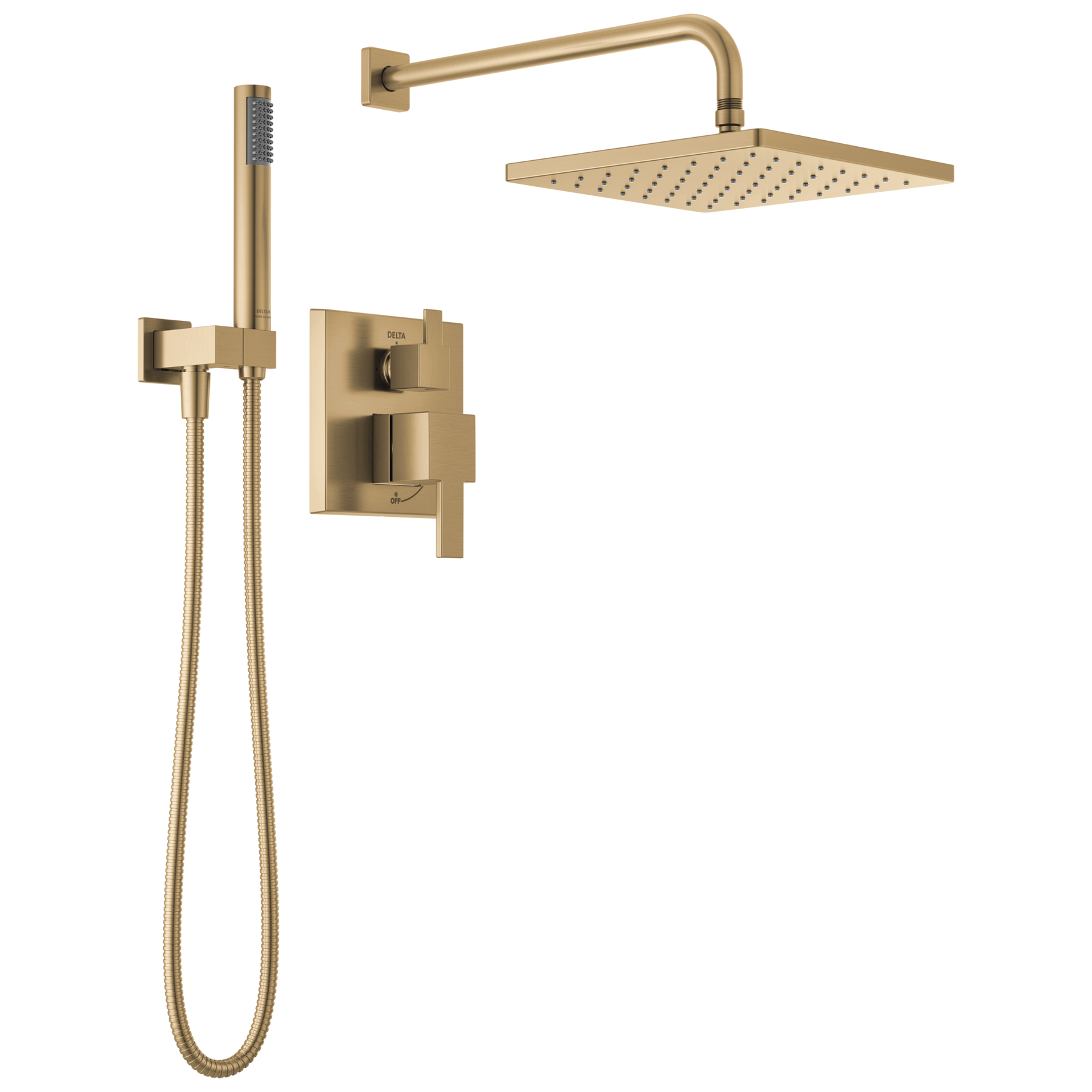 Raincan Shower Rough & Trim w/ HS 14S (Recertified) in Champagne