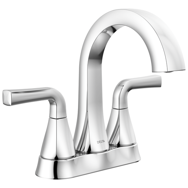 Two Handle Centerset Bathroom Faucet in Chrome 25828LF | Delta Faucet