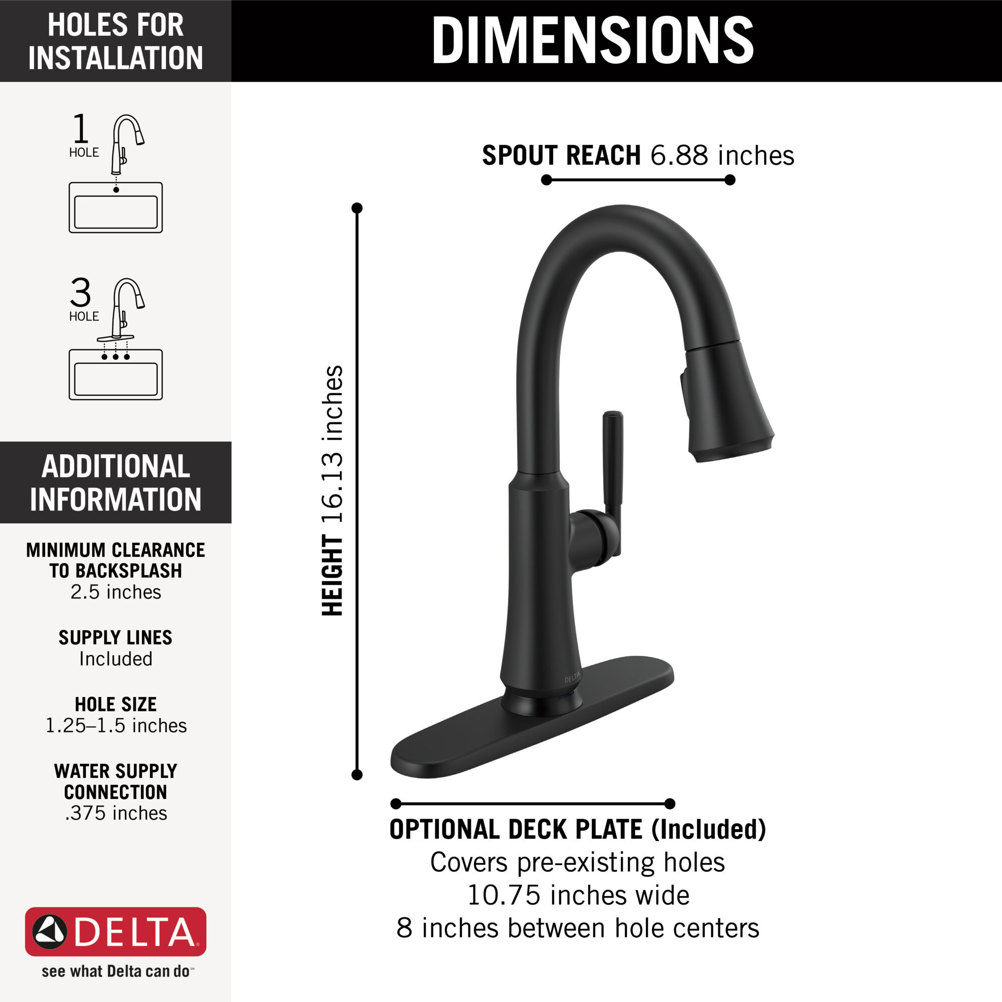 Single Handle Pull-Down Bar/Prep Faucet with Touch2O® Technology