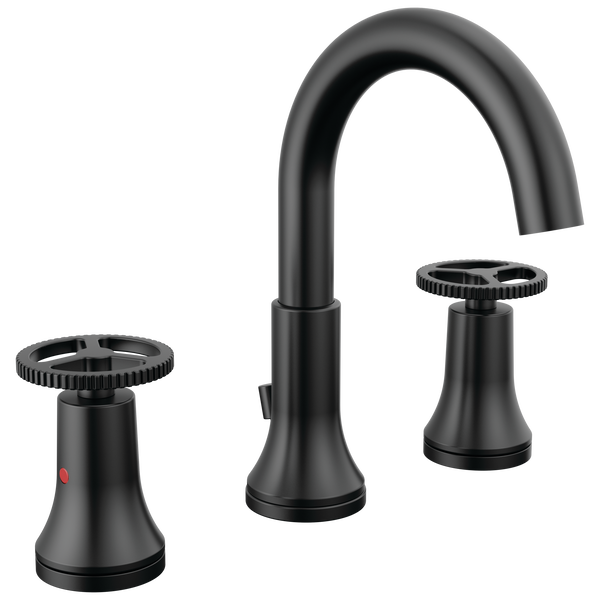 Two Handle Widespread Bathroom Faucet in Matte Black 3558-BLMPU 