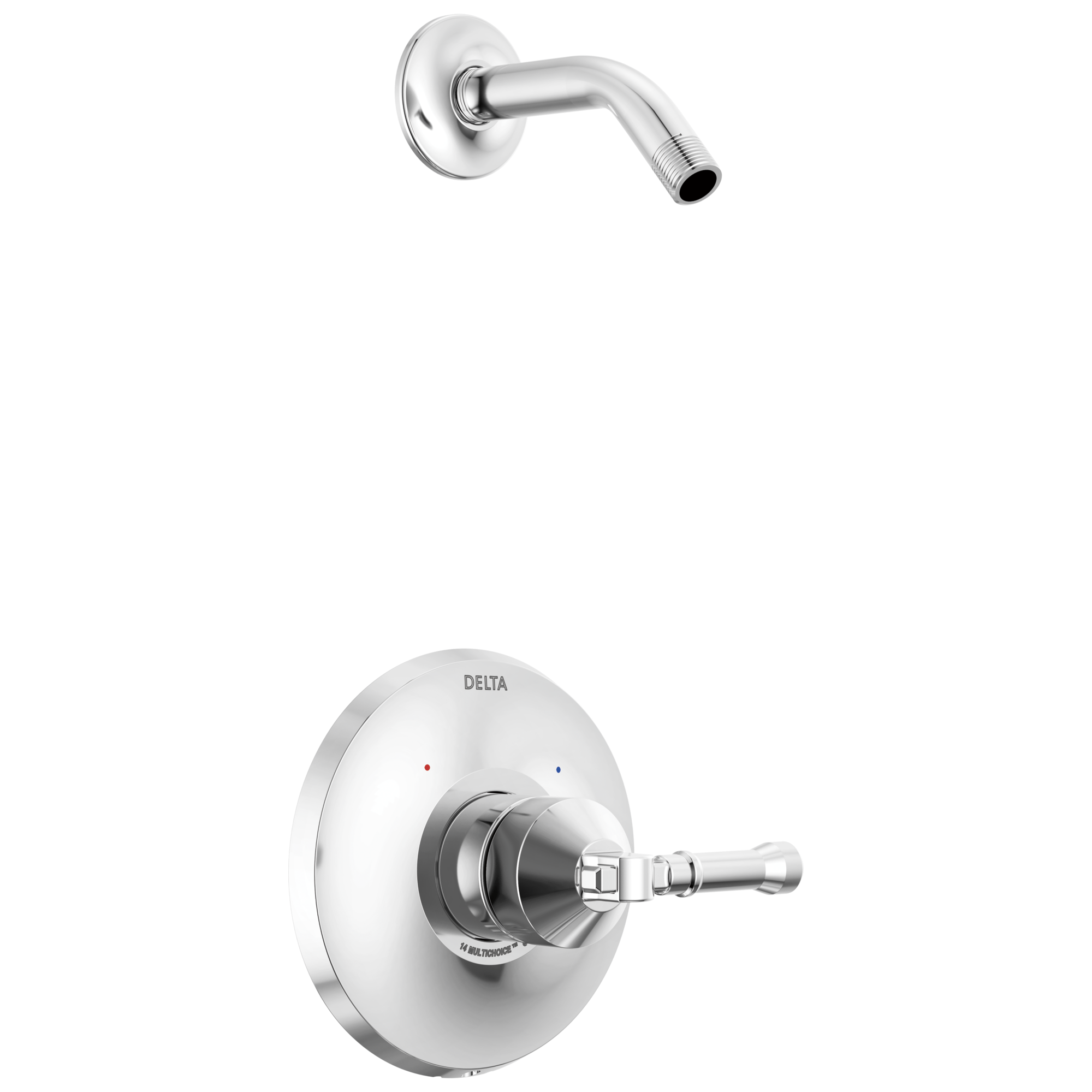 BroderickE 14 Series Shower Trim - Less Head - Lumicoat Chrome