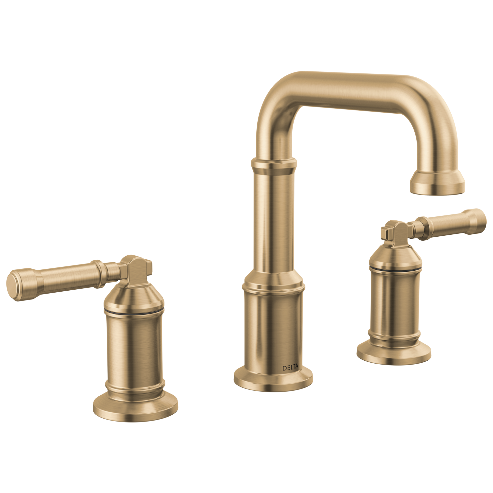 BroderickE Two Handle Widespread Bathroom Faucet - Lumicoat Champagne Bronze