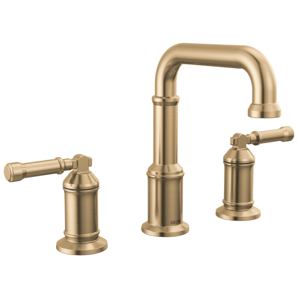 Two Handle Widespread Bathroom Faucet in Lumicoat® Champagne
