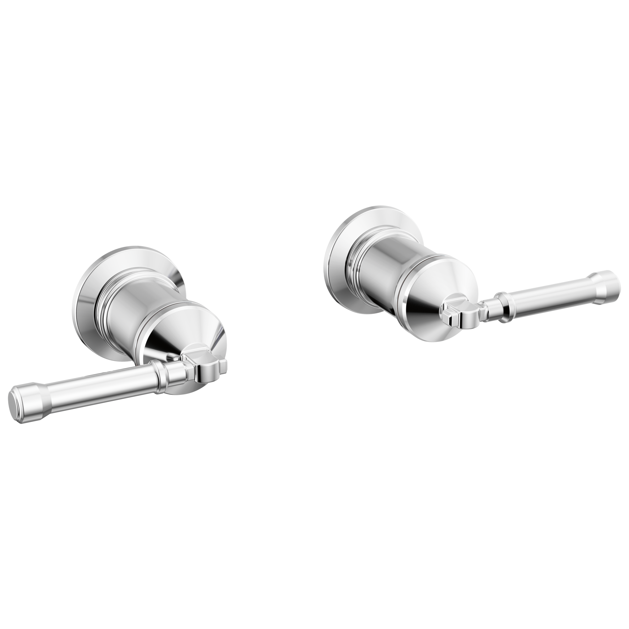 BroderickE Wall Mount Tub Filler Handle Kit-Lever - Lumicoat Chrome