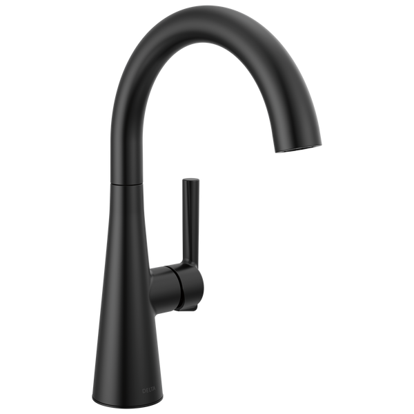Single Handle Bar Prep Faucet in Matte Black 14882LF-BL | Delta Faucet